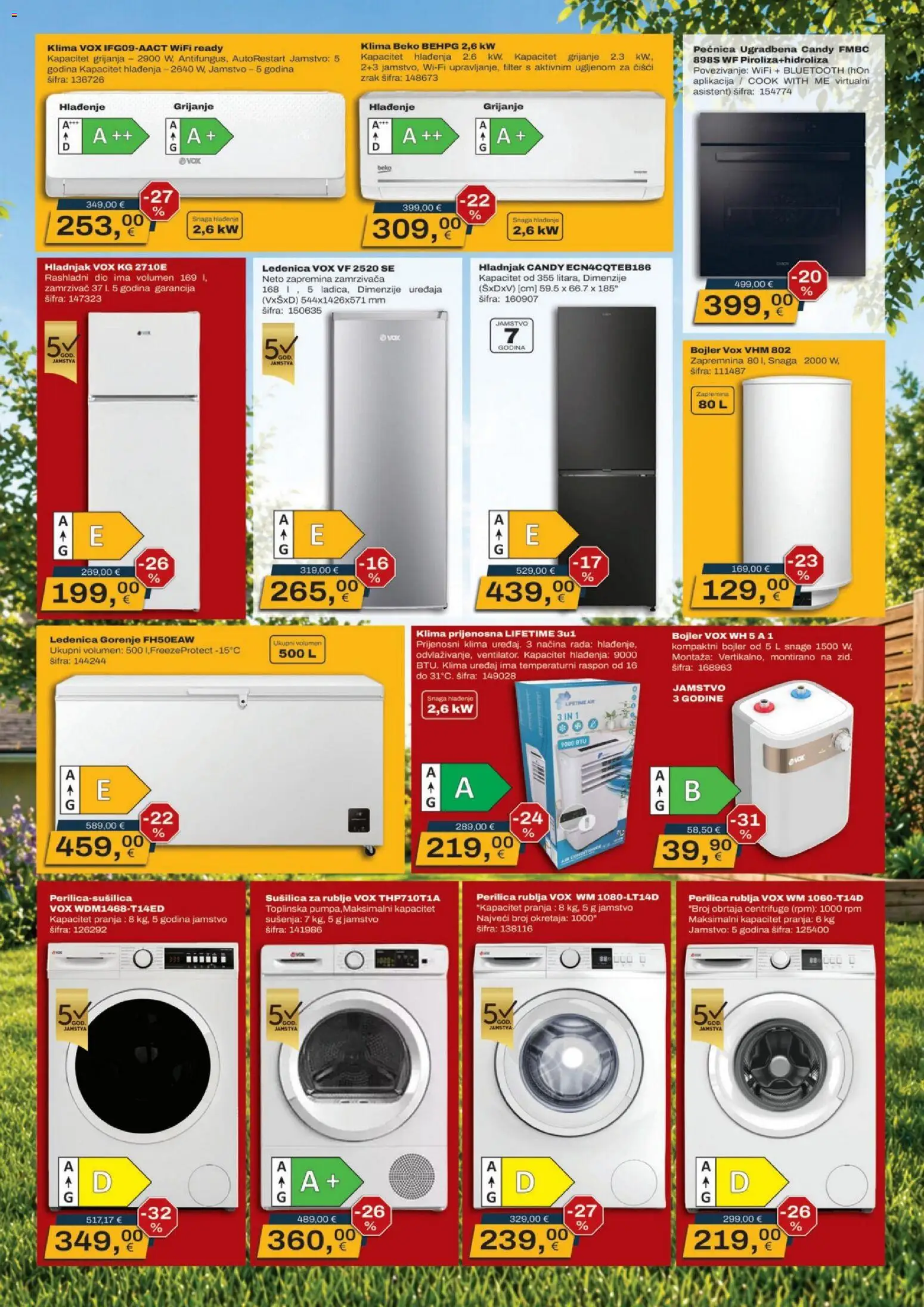 Vinkoprom katalog | vrijedi od 15.06.2026 | Stranica: 3 | Proizvodi: Klima uređaj, Klima, Hladnjak, Zamrzivač