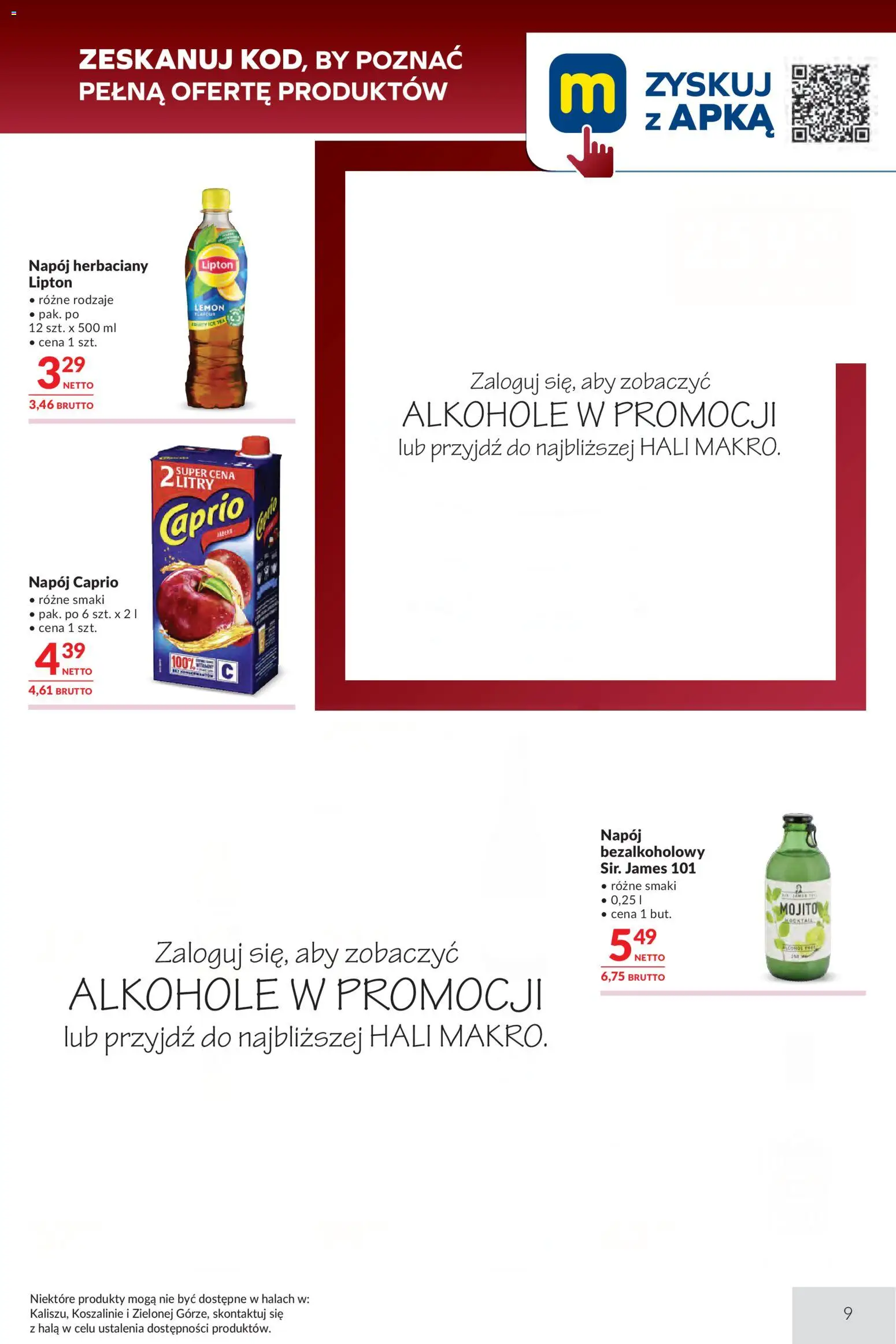 Makro gazetka - Oferta dla gastronomii od 21.07.2026 | Strona: 9