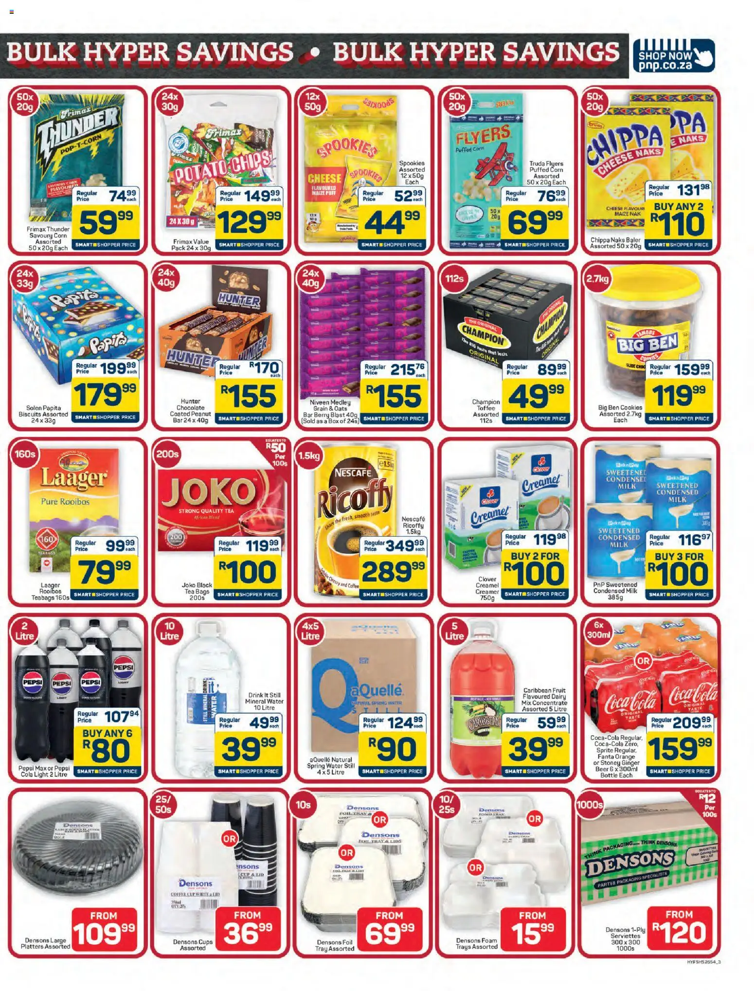 New Pick n Pay catalogue – valid from 13.04.2026 | Page: 3 | Products: Light, Chocolate, Chips, Water