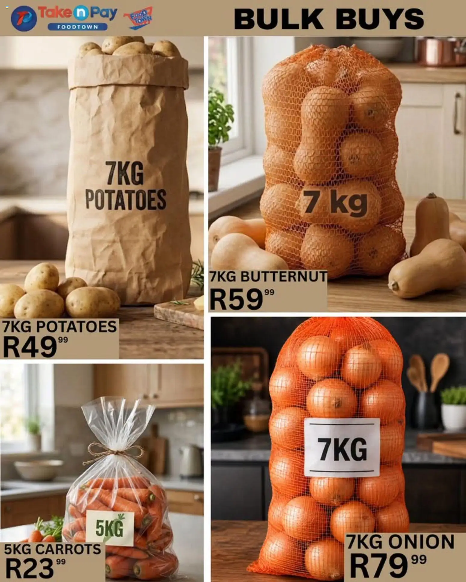 New Take n Pay catalogue – valid from 14/08/2026 | Page: 20 | Products: Carrots, Potatoes, Onion