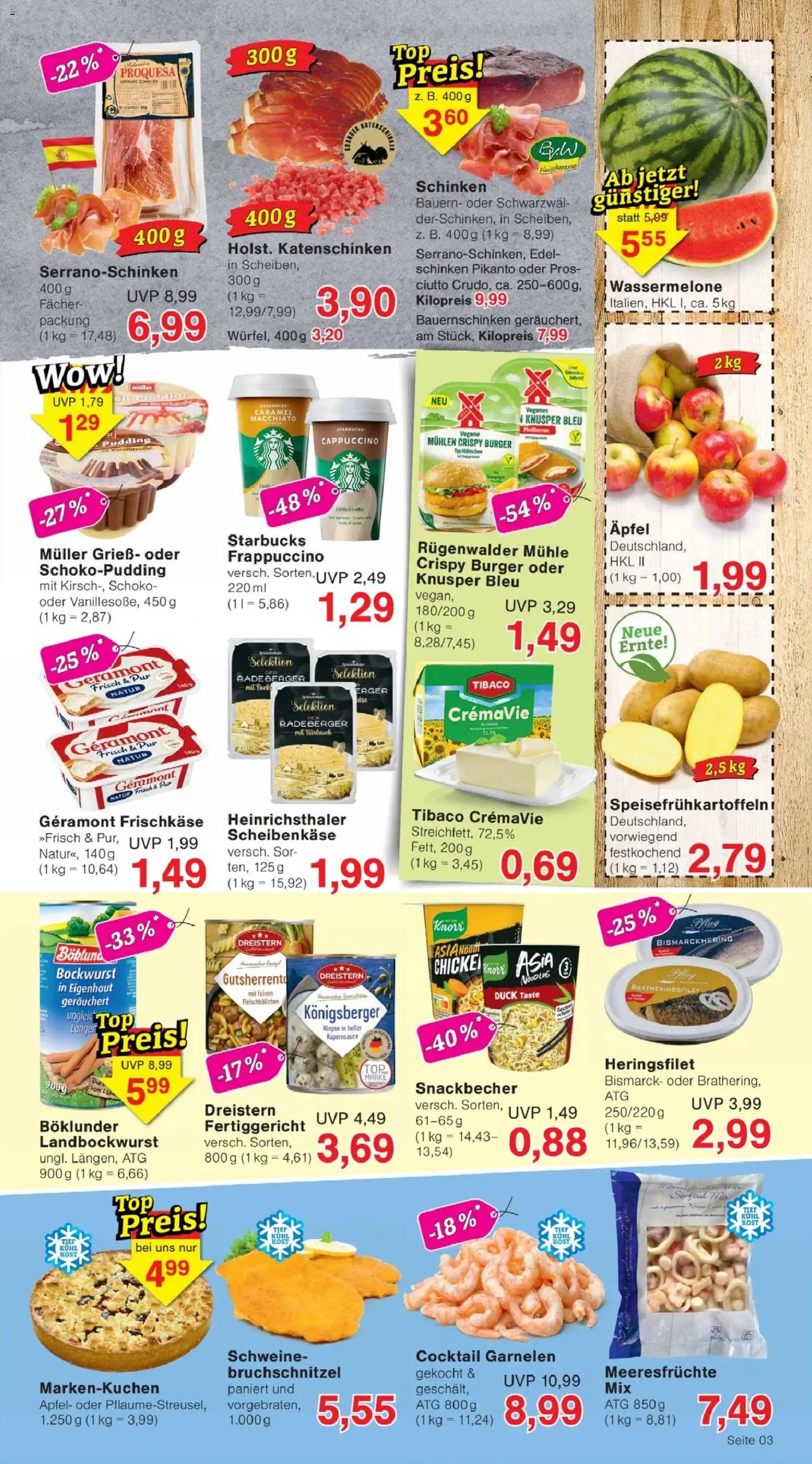 Jawoll Prospekt – gültig ab 13.07.2026 | Seite: 3 | Produkte: Bockwurst, Geramont, Mühle, Hahnchen