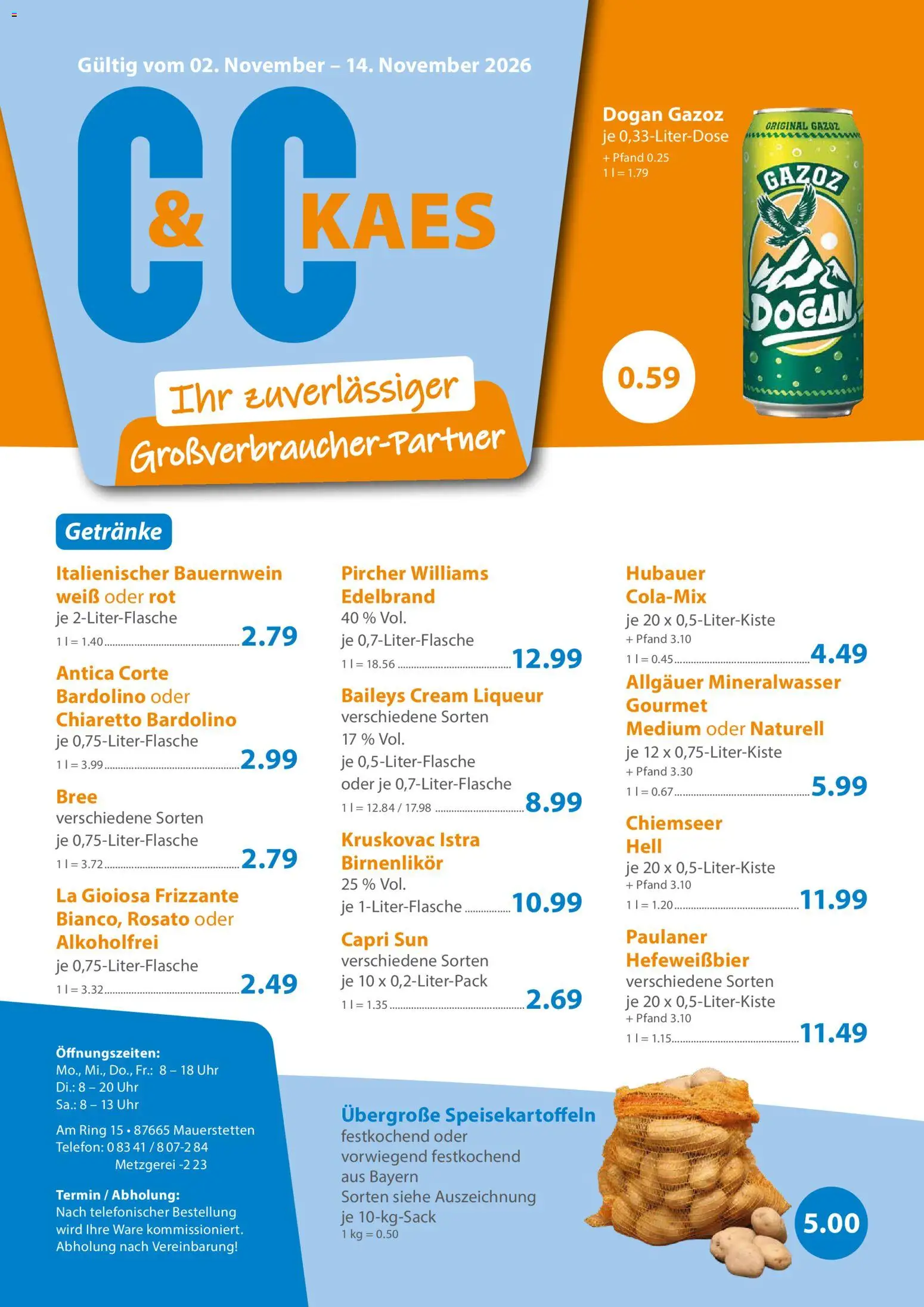 C&C Prospekt – gültig ab 02.11.2026 | Seite: 1