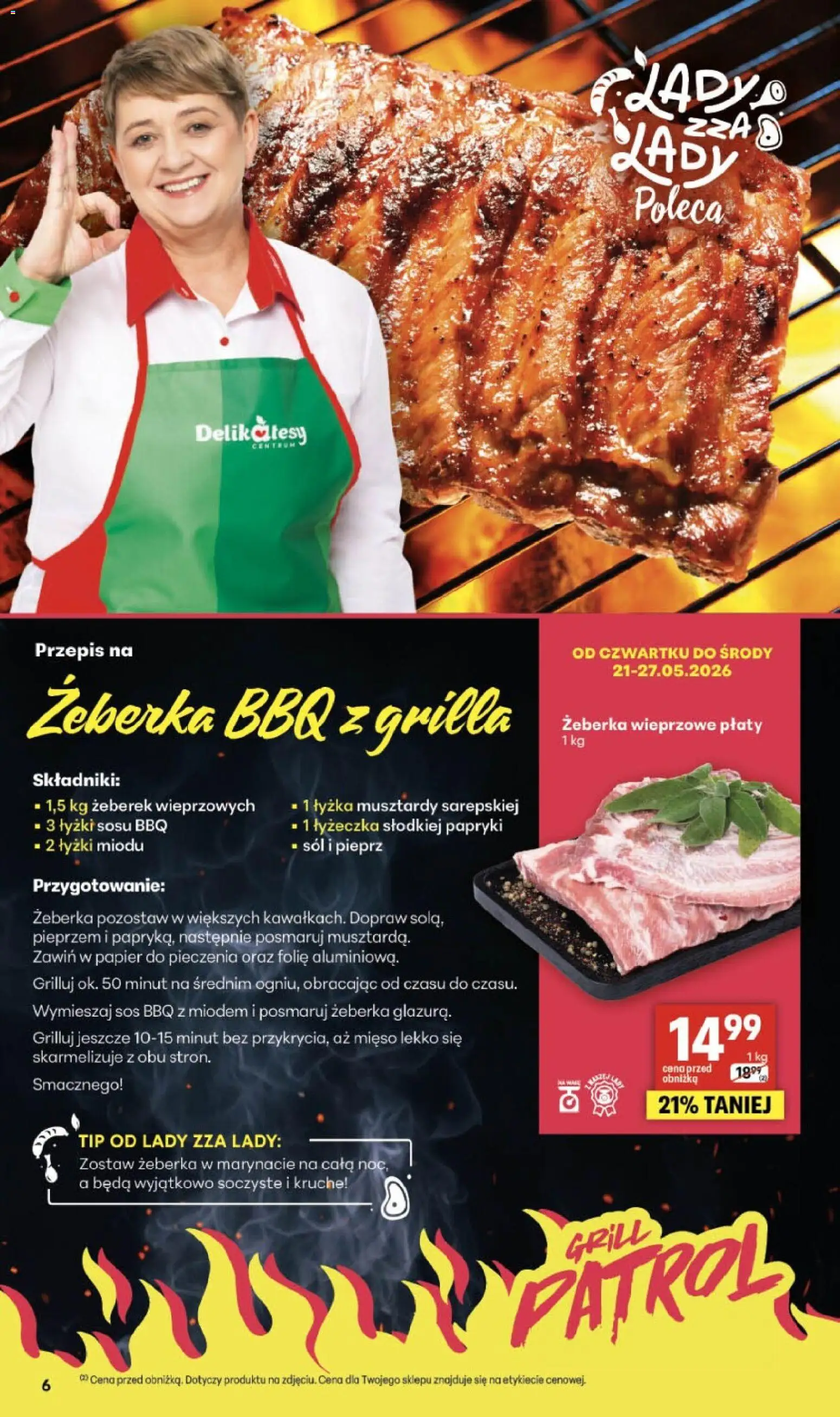 Delikatesy Centrum gazetka - Sklepy Własne od 21.05.2026 | Strona: 6 | Produkty: Grill, Delikatesy, Sól, Pieprz