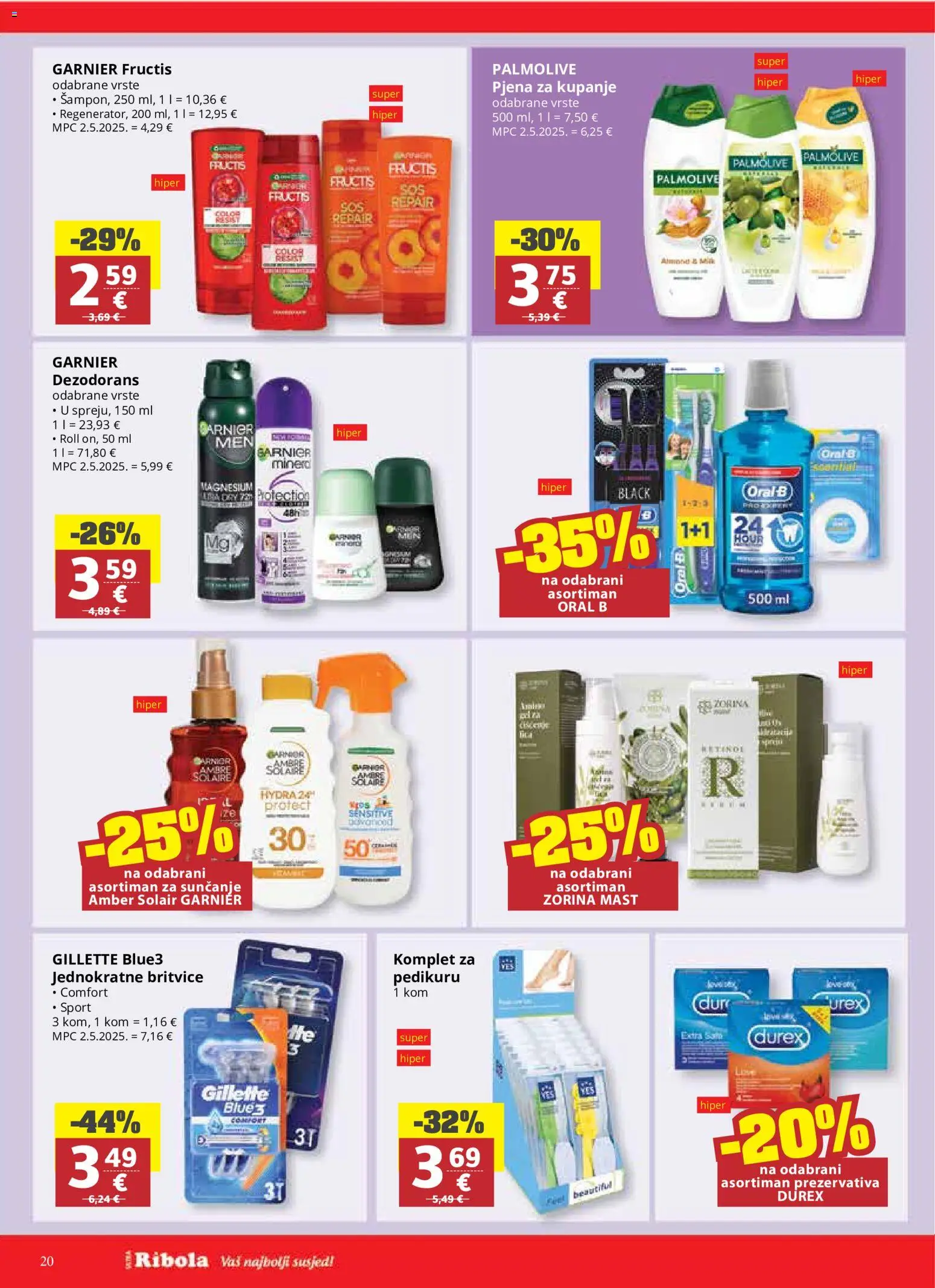 Ribola katalog | vrijedi od 08.07.2026 | Stranica: 20 | Proizvodi: Mast, Dezodorans, Garnier