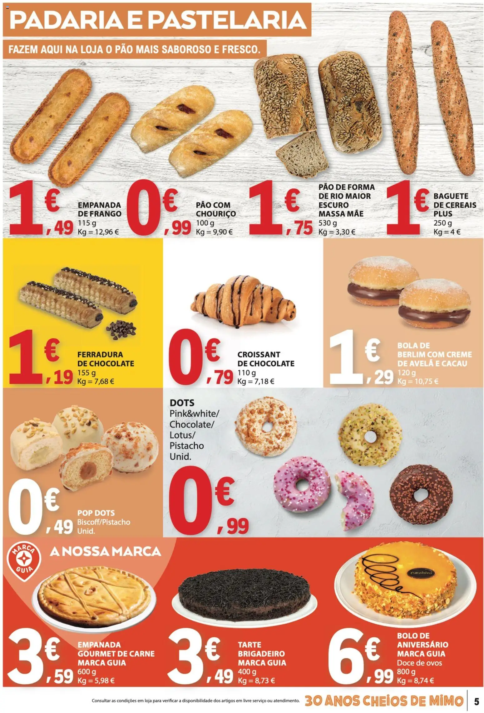 E.Leclerc folheto │ válido de 28.05.2026 | Página: 5 | Produtos: Bolo, Chocolate, Tarte, Carne