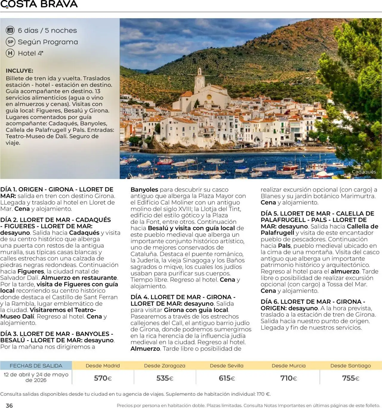 Viajes El Corte Inglés - Club de Vacaciones - Vacaciones Económicas Personalizado │ válido desde el 01/09/2025 | Página: 36 | Productos: Vino, Agua