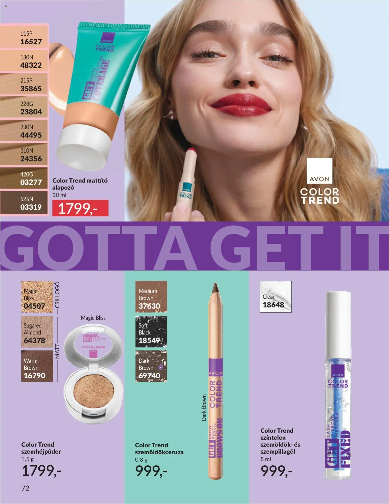Avon akciós ujság - amely érvényes a következő dátumtól: 01.06.2026 | Oldal: 90 | Termékek: Alapozó
