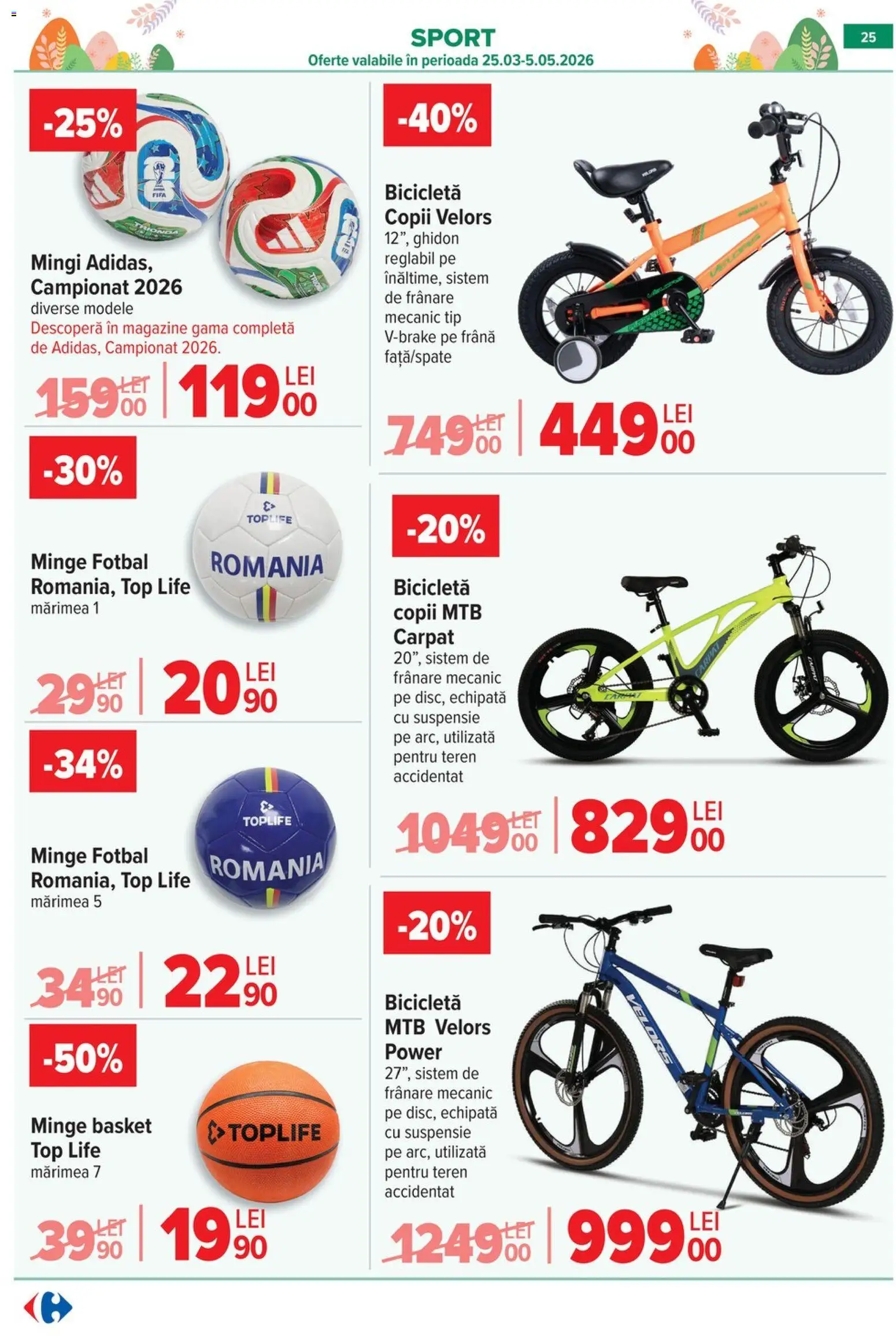 Noul catalog Carrefour – valabil de la 25.03.2026 | Pagină: 27 | Produse: Top, Dana kuşbaşı