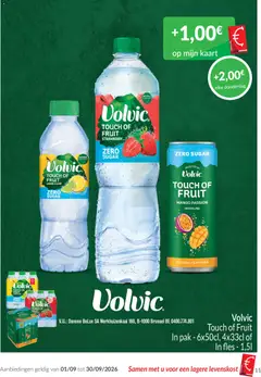 Volvic Touch of Fruit Mango Passion, Volvic Touch of Fruit Mango Passion Sparkling Zero Sugar - Voorbeeld van een folder van Intermarché, geldig van 01/09/2026 | Pagina: 11