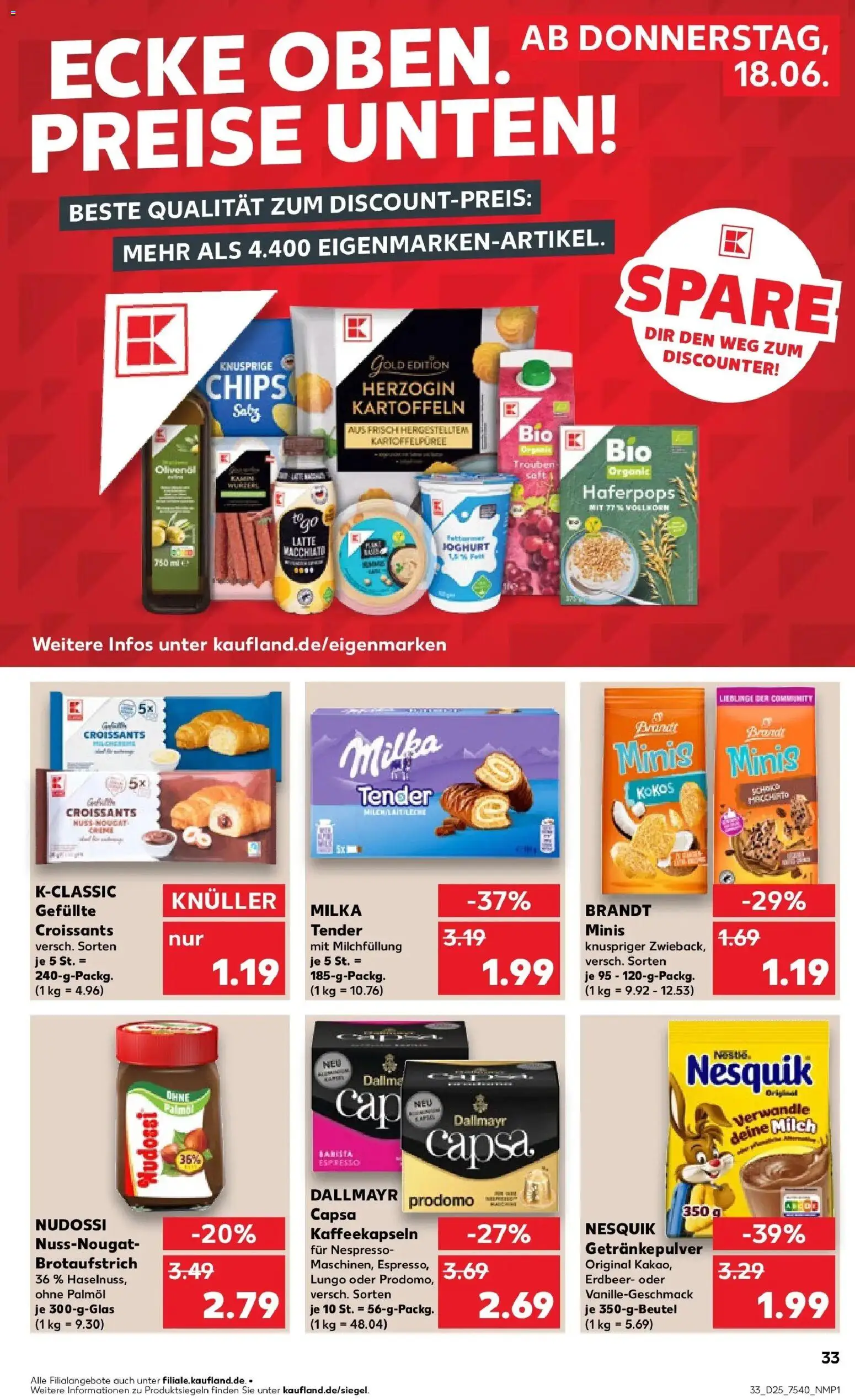 Kaufland Prospekt Berlin – gültig ab 15.06.2026 | Seite: 42 | Produkte: Milch, Milka, Kartoffeln, Dallmayr