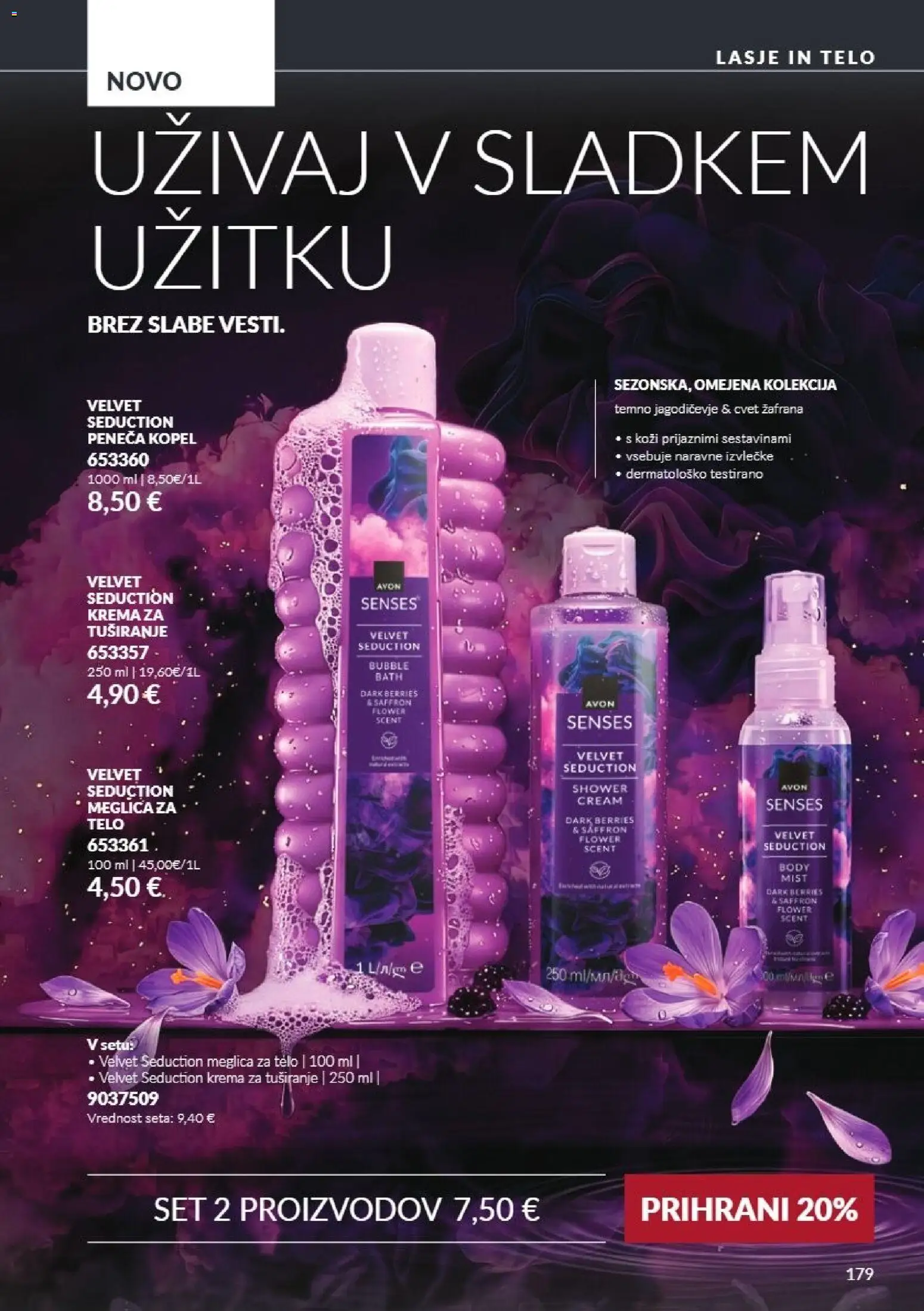 Novi Avon katalog ponudbe – veljaven od 01.10.2026 | Stran: 179 | Izdelki: Kopel, Peneča kopel, Krema