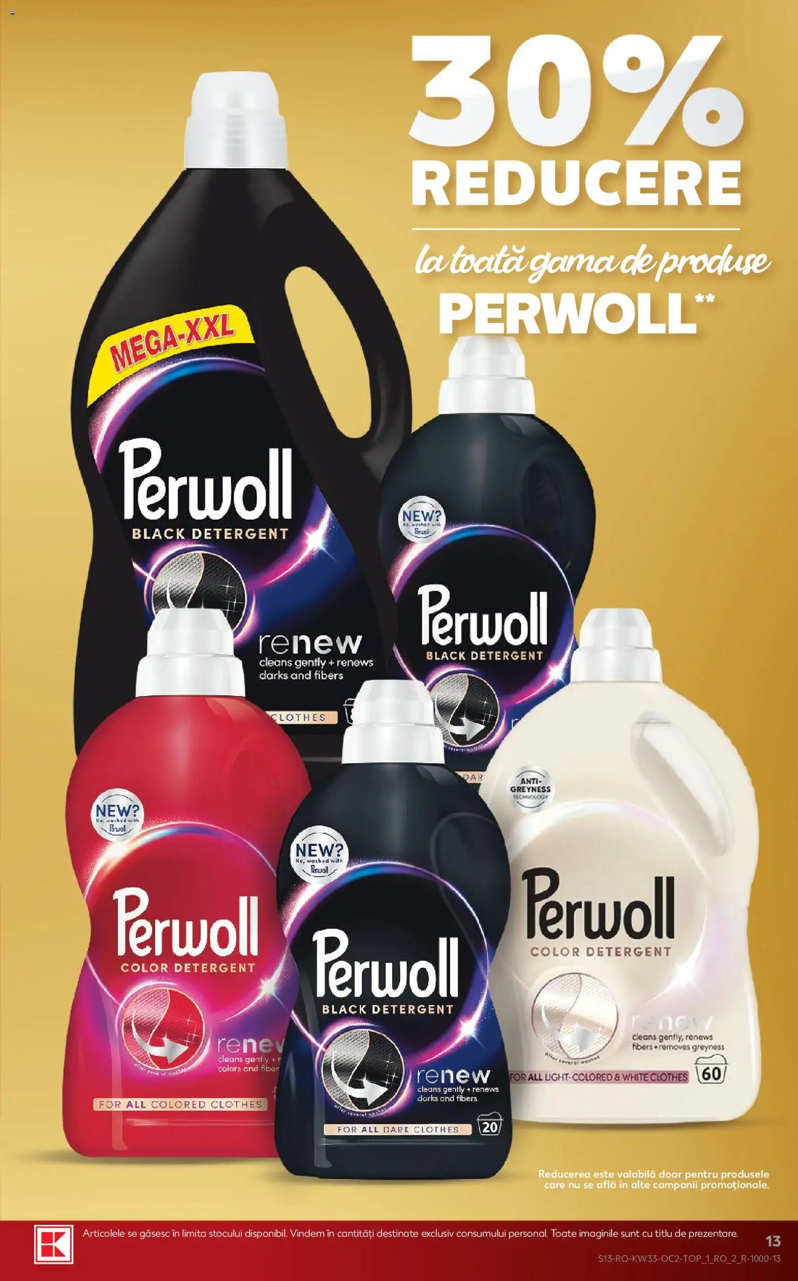 Noul catalog Kaufland – valabil de la 12.08.2026 | Pagină: 13 | Produse: Detergent, Black