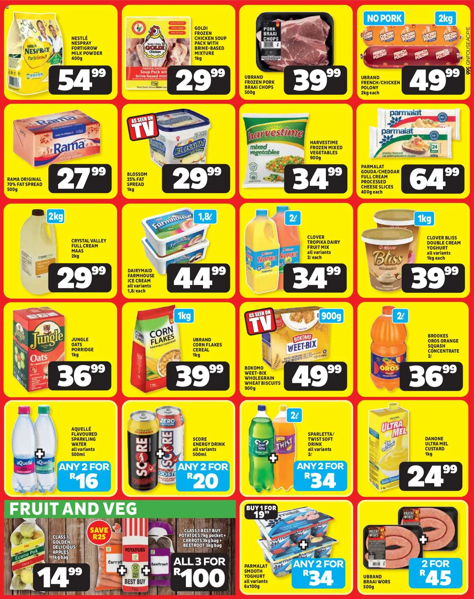 New Usave catalogue – valid from 19/10/2026 | Page: 3 | Products: Bag, Porridge, Powder, Ice cream