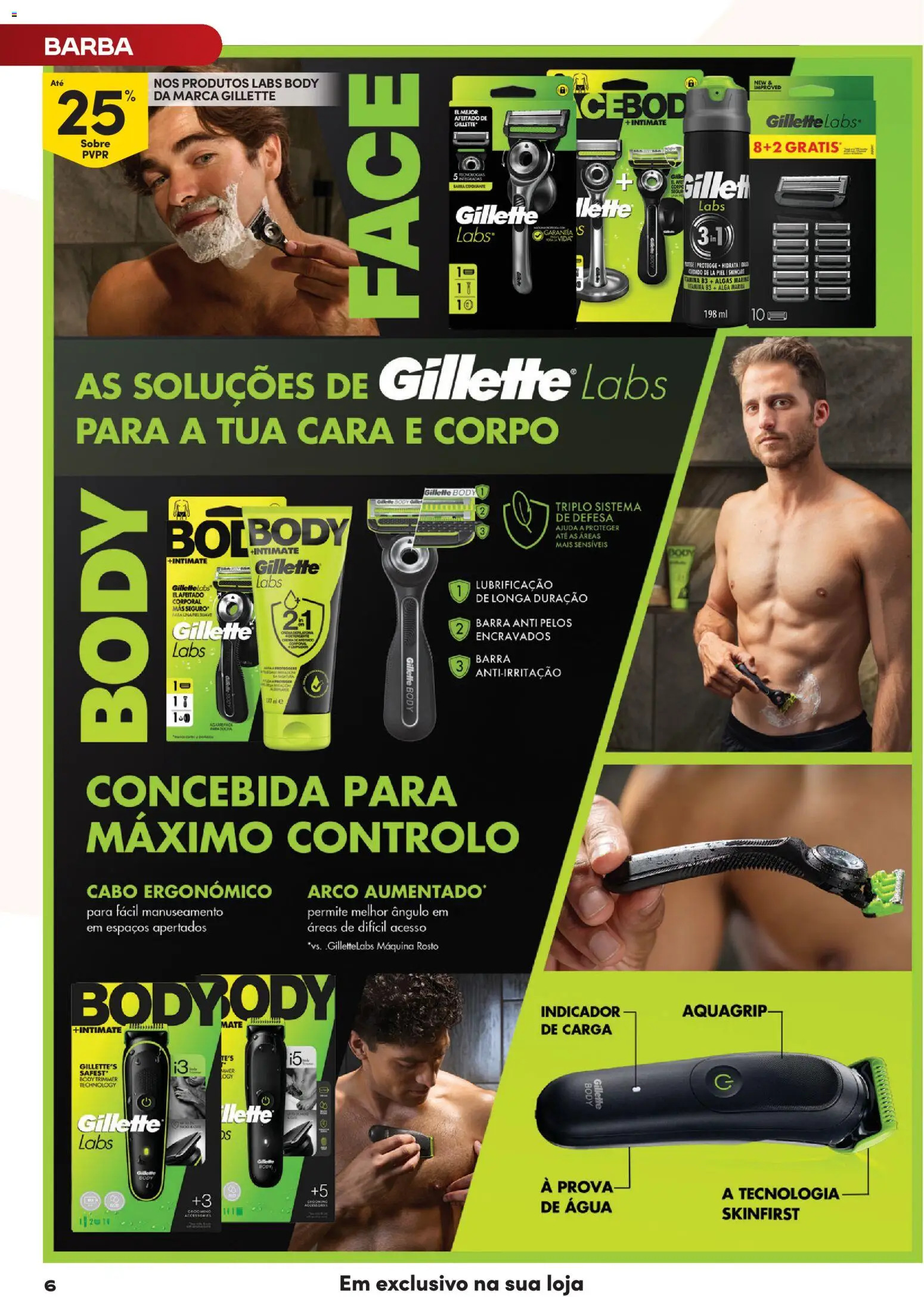 Continente Homem A nossa depilação corporal mais segura │ válido de 05.05.2026 | Página: 6 | Produtos: Agua, Cabo