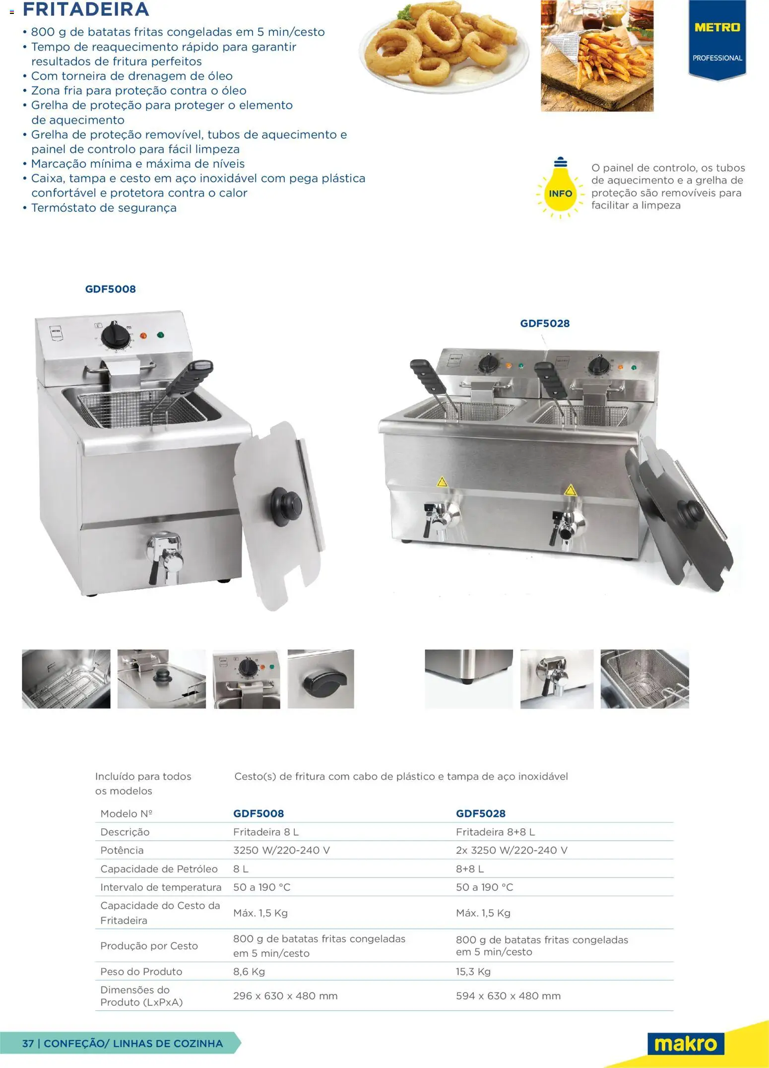 Makro Equipamento Profissional de Cozinha e Catering │ válido de 09.06.2026 | Página: 37 | Produtos: Cabo, Torneira, Óleo, Batatas fritas