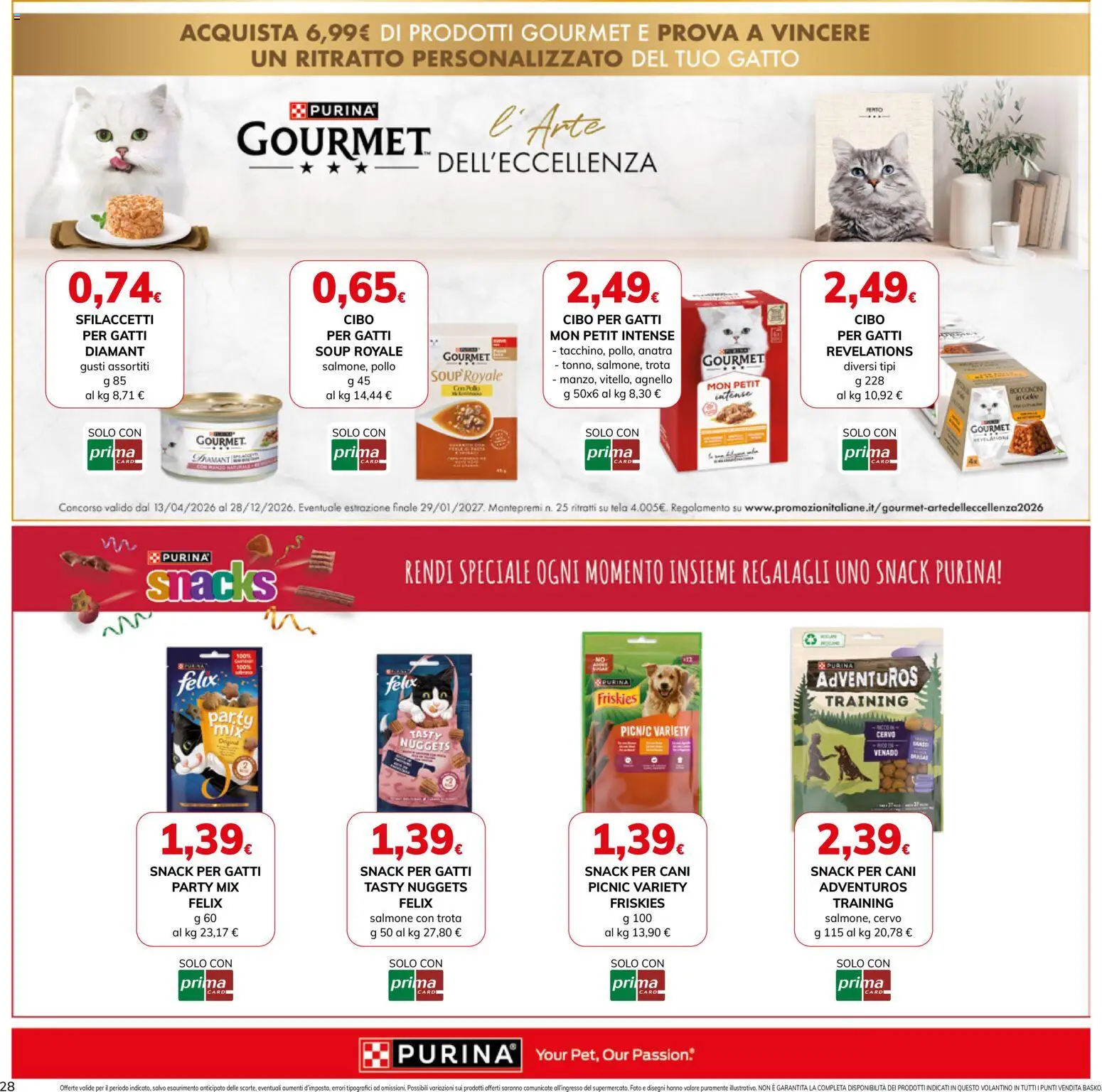Volantino Basko del 16.06.2026 | Pagina: 28 | Prodotti: Salmone, Nuggets, Trota, Agnello