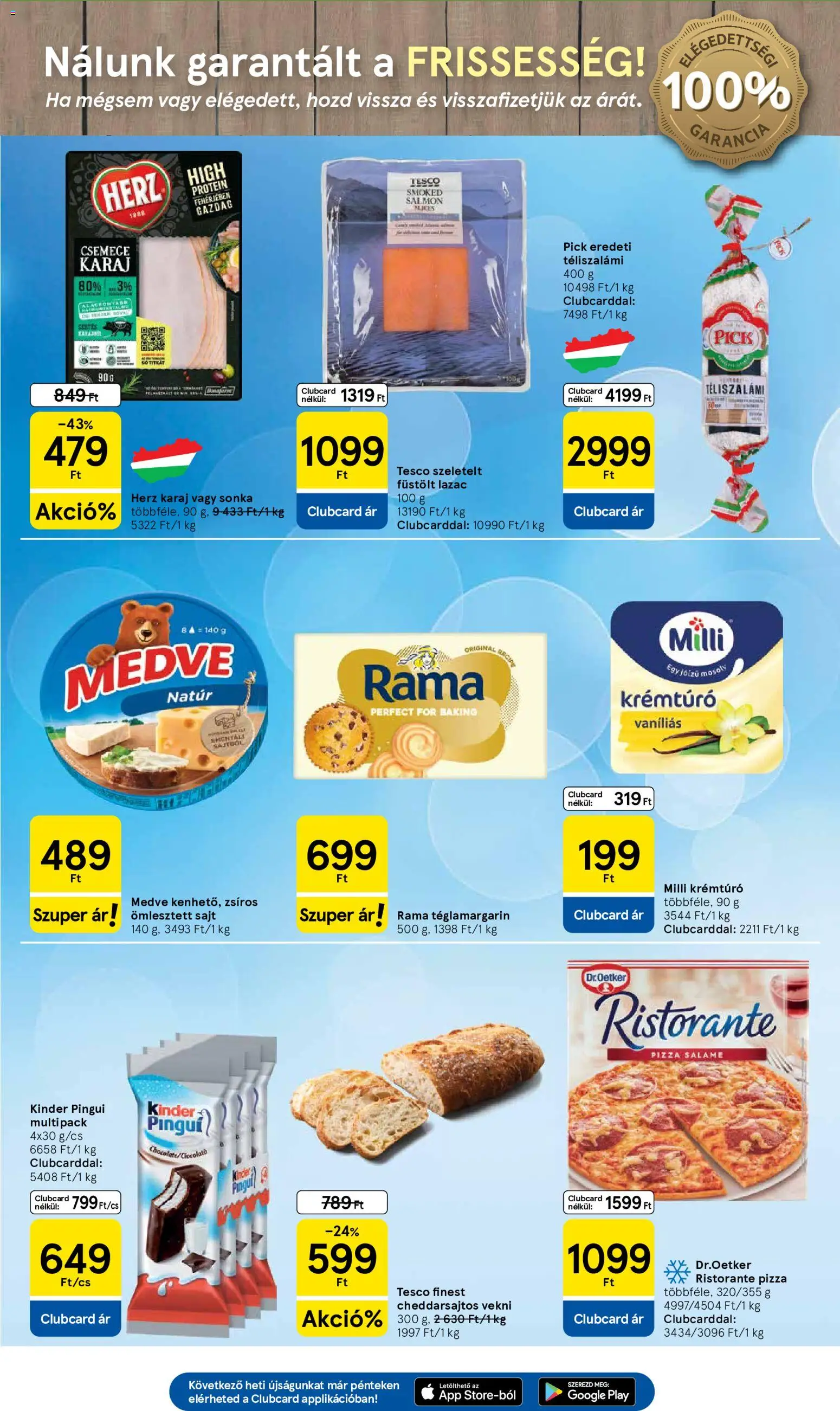 Tesco akciós ujság - amely érvényes a következő dátumtól: 2026.09.03. | Oldal: 3 | Termékek: Pick, Milli, Sajt, Kinder