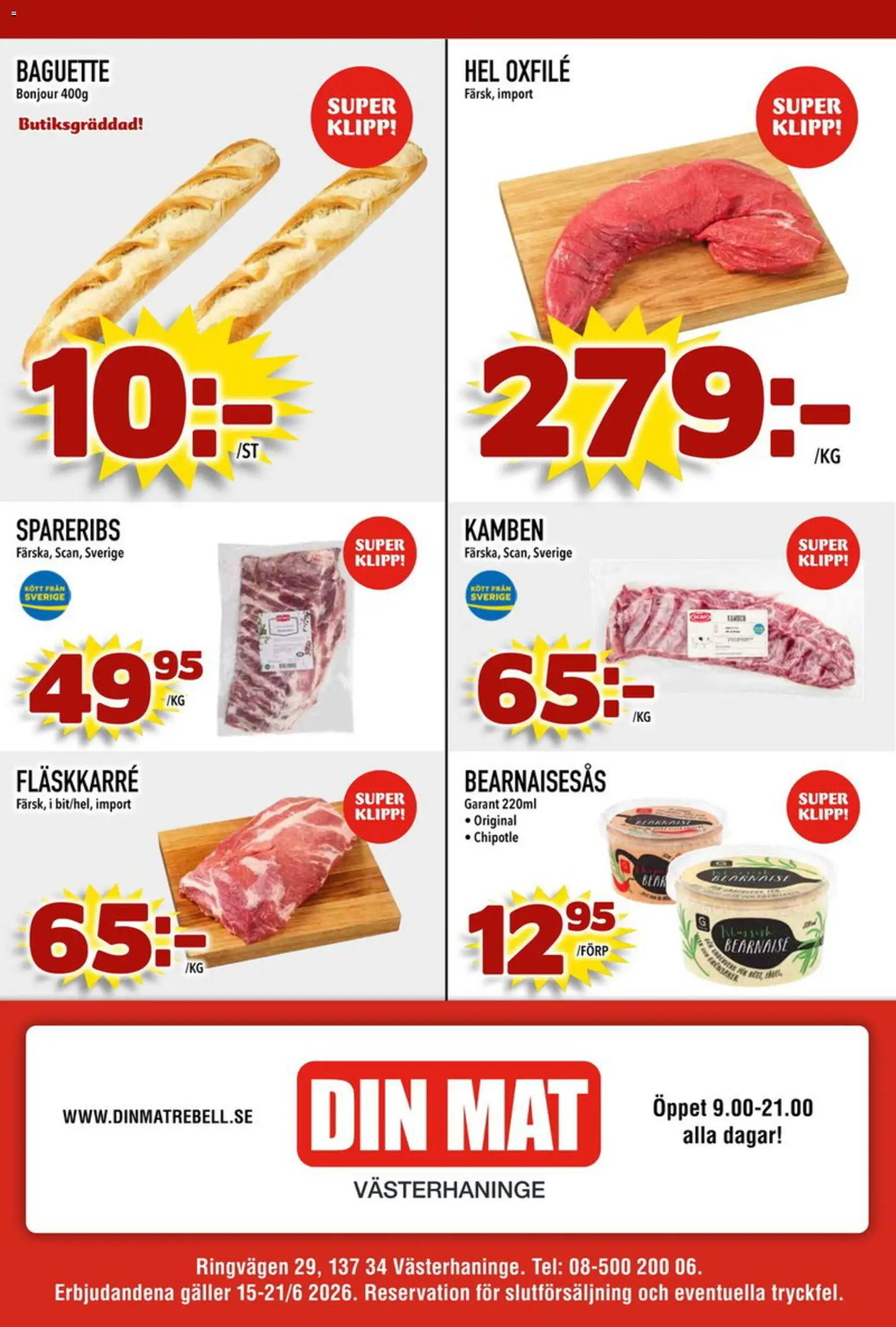Din Mat reklamblad aktuell från 15.06.2026 | Sida: 10
