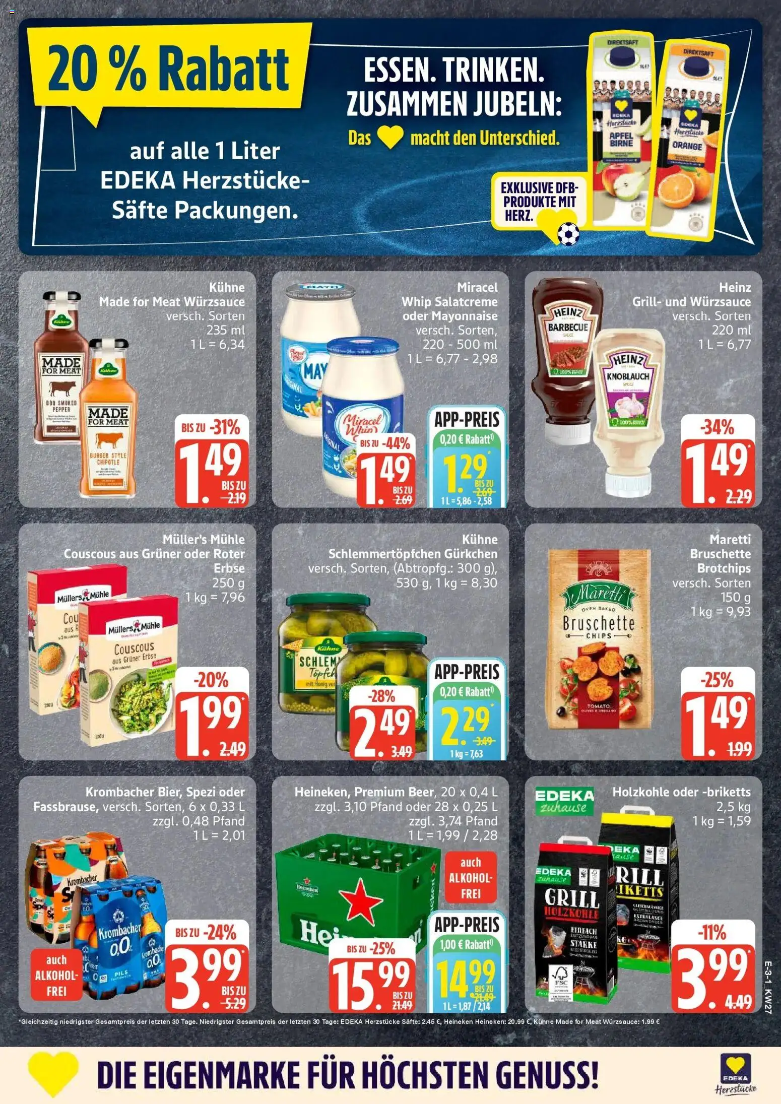 Edeka - EDEKA: Wochenangebote – gültig ab 28.06.2026 | Seite: 3 | Produkte: Grill, Mühle, Burger, Knoblauch
