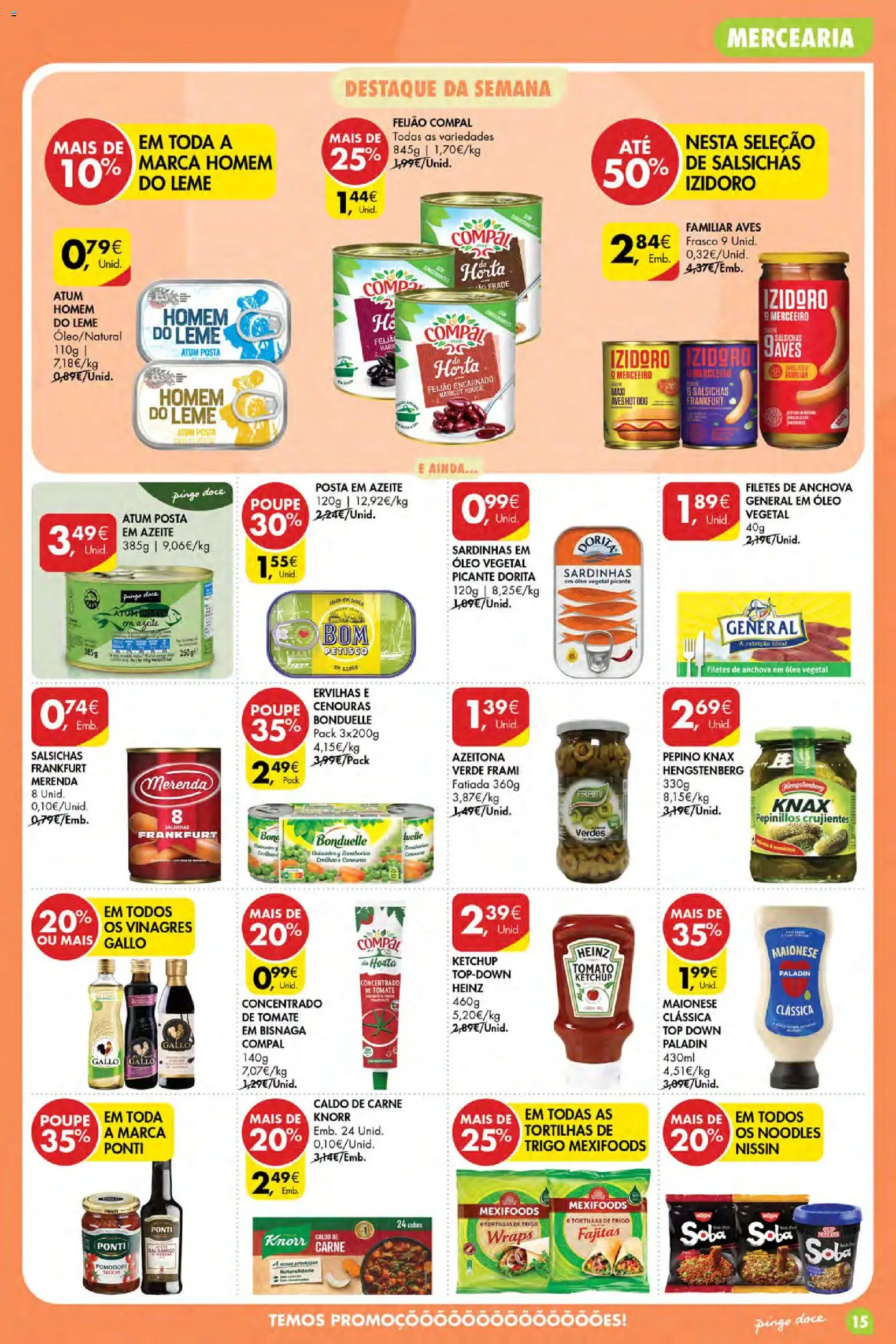 Pingo Doce Poupe Esta Semana Açores │ válido de 24/09/2026 | Página: 15 | Produtos: Óleo vegetal, Tortilhas, Salsichas, Ketchup