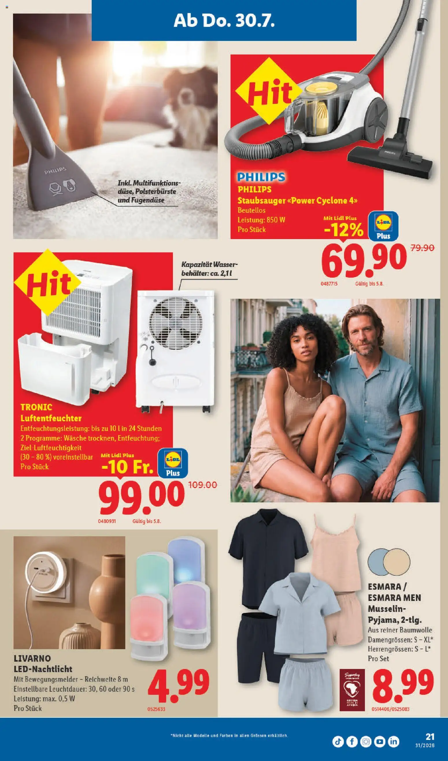 Lidl aktionen – gültig ab 30.07.2026 | Seite: 23 | Produkte: Wasser, Staubsauger, Philips
