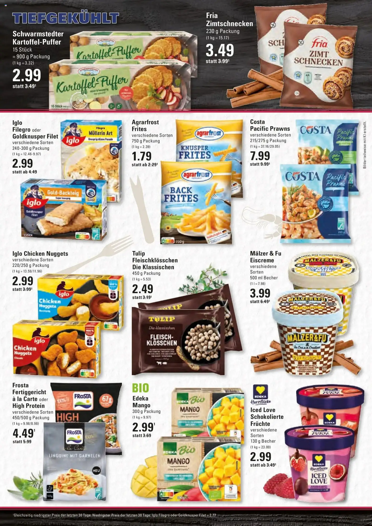 Edeka Prospekt Hamburg (ab 28.09.2026) » Angebote Online | Seite: 10 | Produkte: Iglo, Garnelen, Frosta, Mango