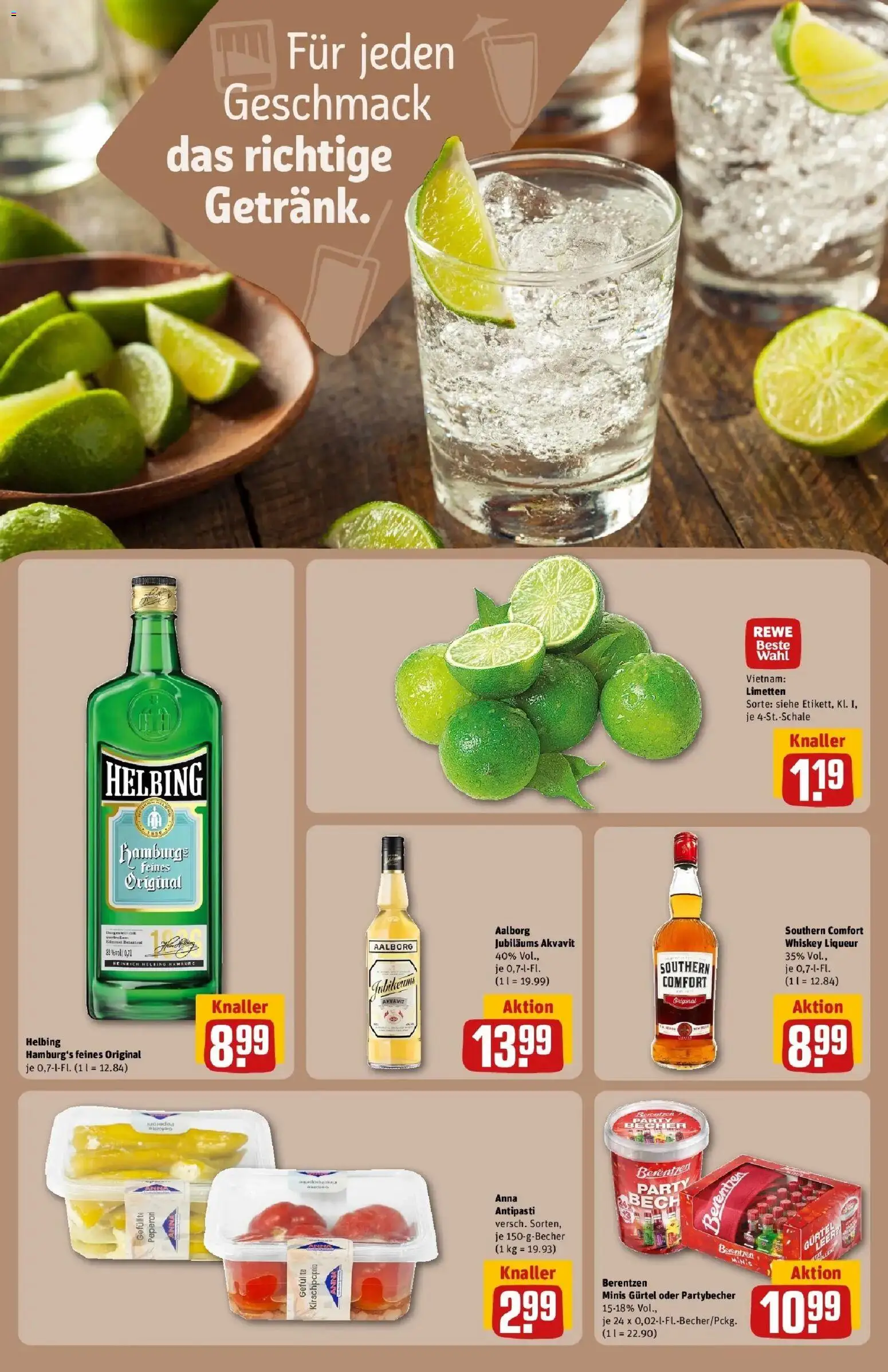 Rewe Prospekt Gnarrenburg – gültig ab 17.05.2026 | Seite: 21 | Produkte: Southern comfort, Gürtel, Whiskey, Berentzen