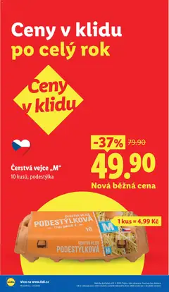 Náhled letáku Čerstvá vejce „M“, 10 kusů, podestýlka od 08.06.2026 | Strana: 18