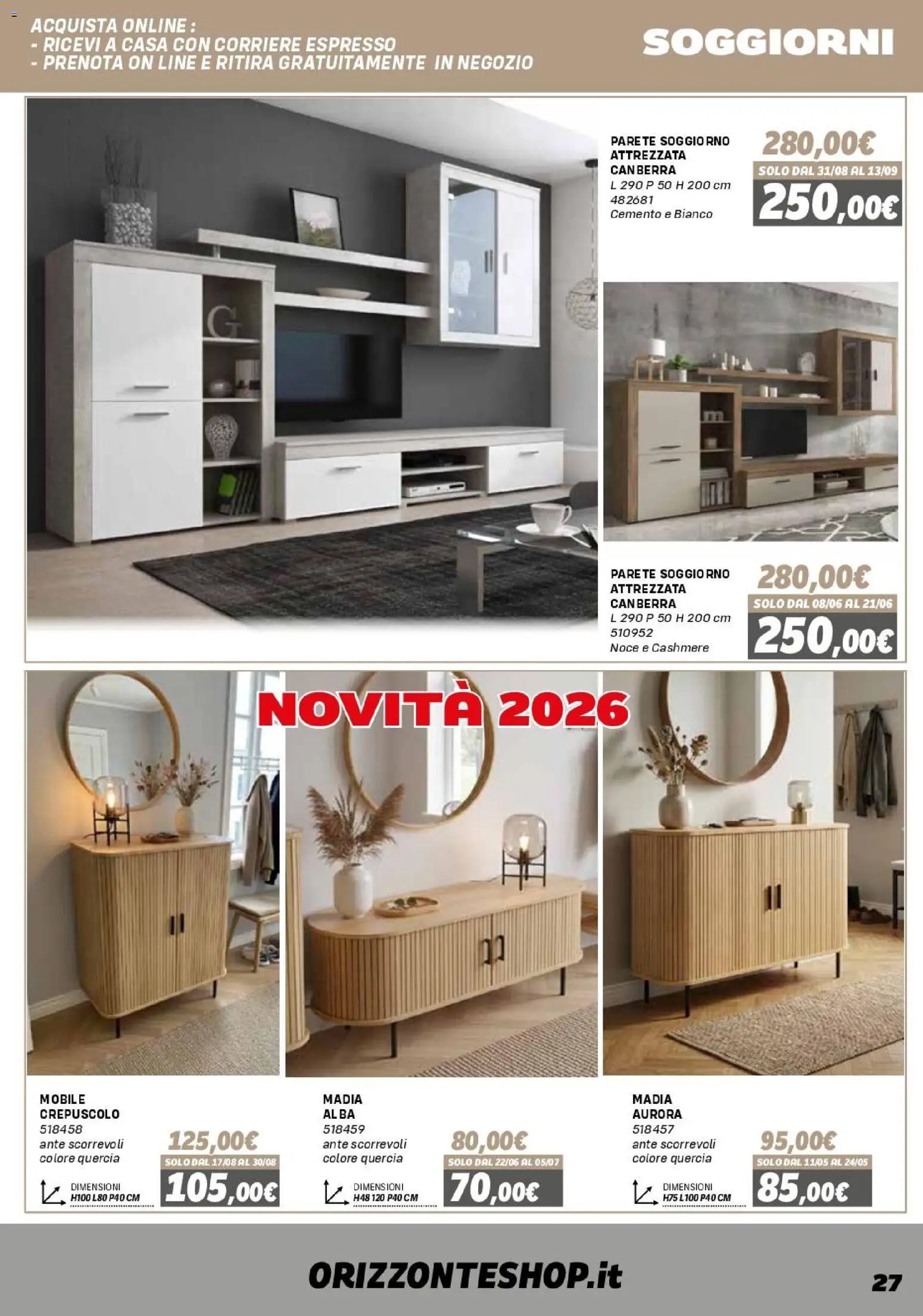 Volantino Orizzonte del 16.01.2026 | Pagina: 27 | Prodotti: Mobile
