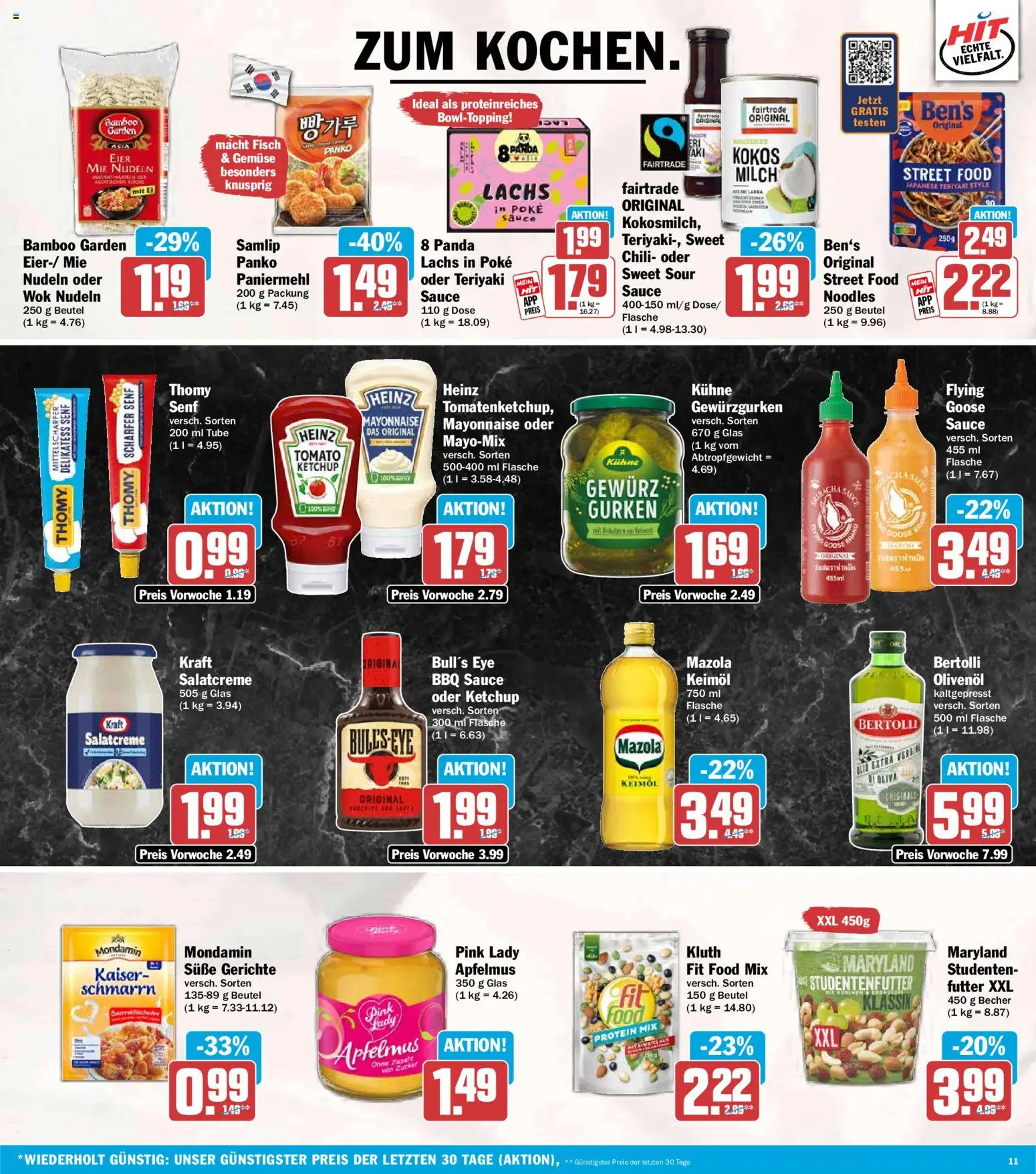 HIT Prospekt – gültig ab 15.06.2026 | Seite: 11 | Produkte: Eier, Olivenol, Chili, Gurken