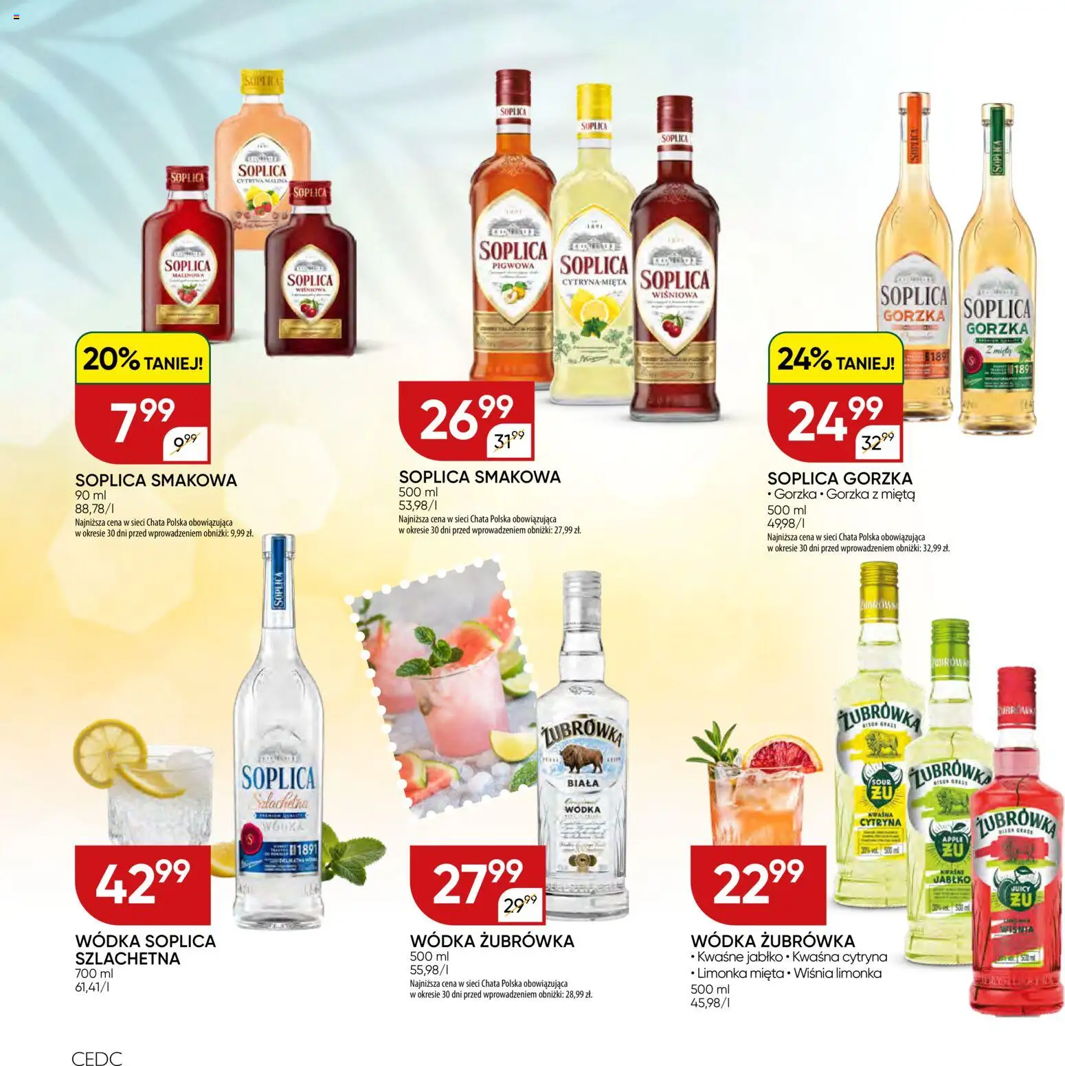 Chata Polska gazetka - Mocna Oferta od 07.07.2026 | Strona: 2 | Produkty: Limonka, Mięta, Żubrówka, Wódka