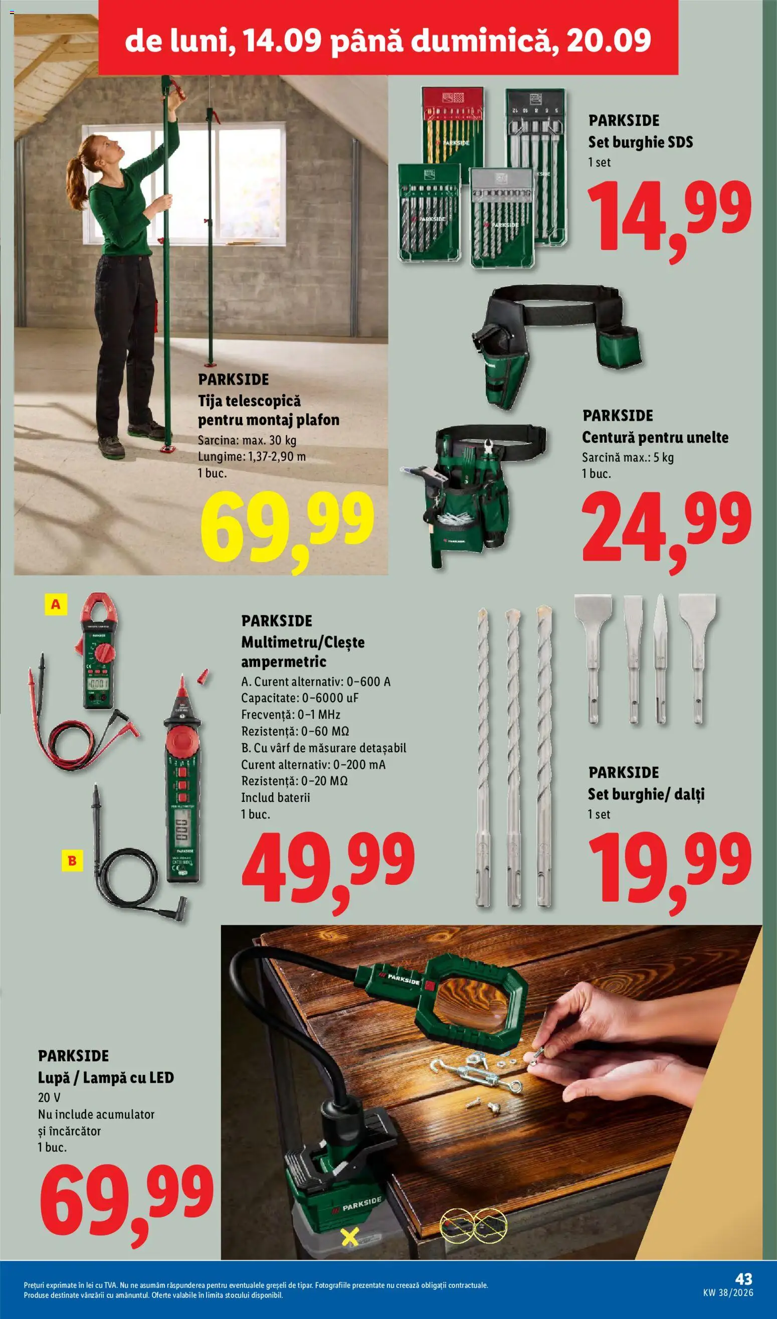 Noul catalog Lidl – valabil de la 14.09.2026 | Pagină: 43