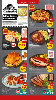 Penny Prospekt ab 20.07.2026 gültig | Seite: 8 | Produkte: Top, Spare ribs, Wurst, Fleisch