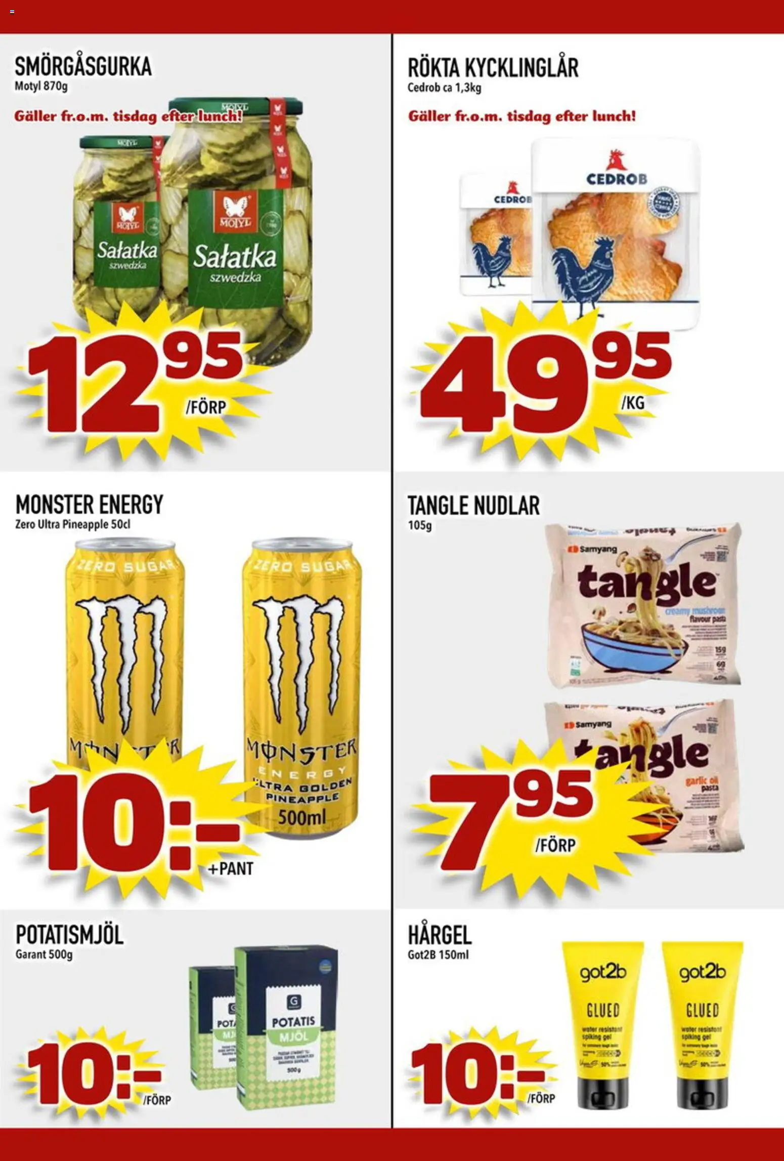 Din Mat reklamblad aktuell från 04.05.2026 | Sida: 3 | Produkter: Galler, Potatis, Pasta