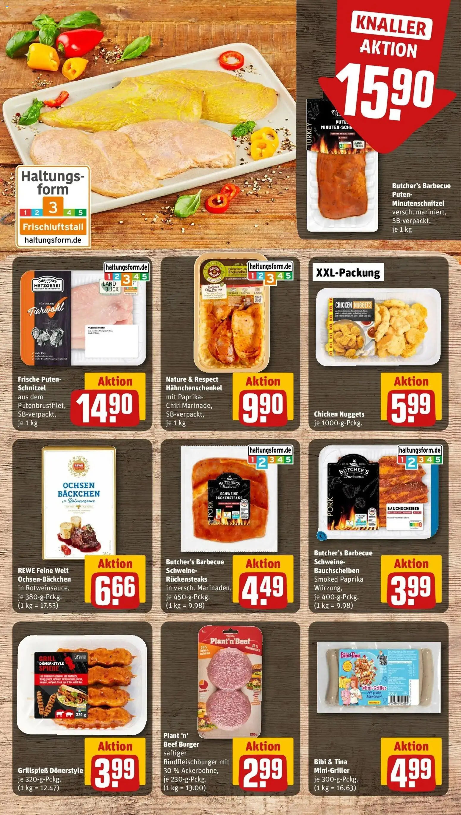 Rewe Prospekt Hilders	 – gültig ab 27.04.2026 | Seite: 8 | Produkte: Hahnchen, Hahnchenschenkel, Putenschnitzel, Wok
