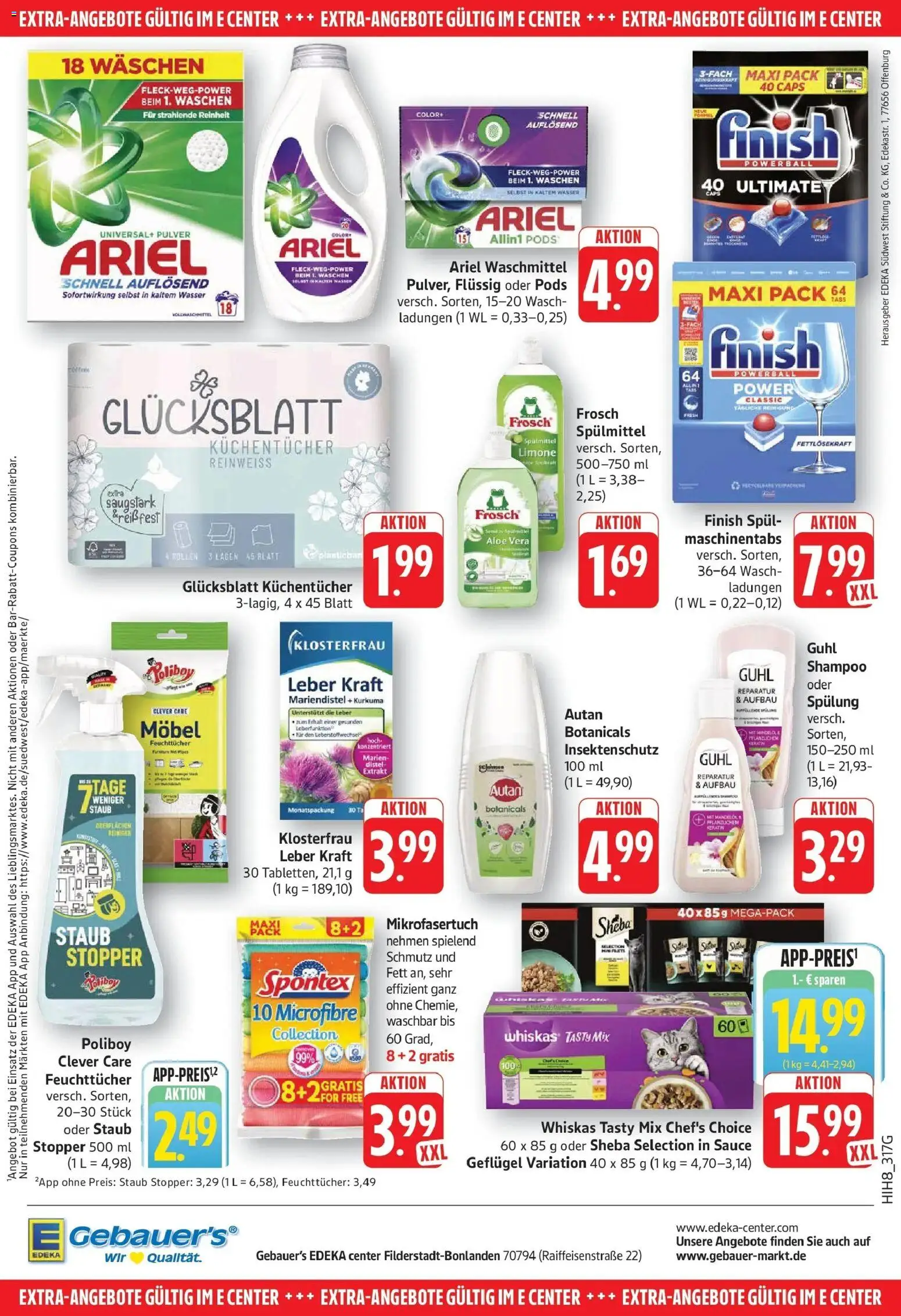 Edeka Prospekt Filderstadt-Bonlanden – gültig ab 28.09.2026 | Seite: 28 | Produkte: Finish, Shampoo, Spülung, Waschmittel