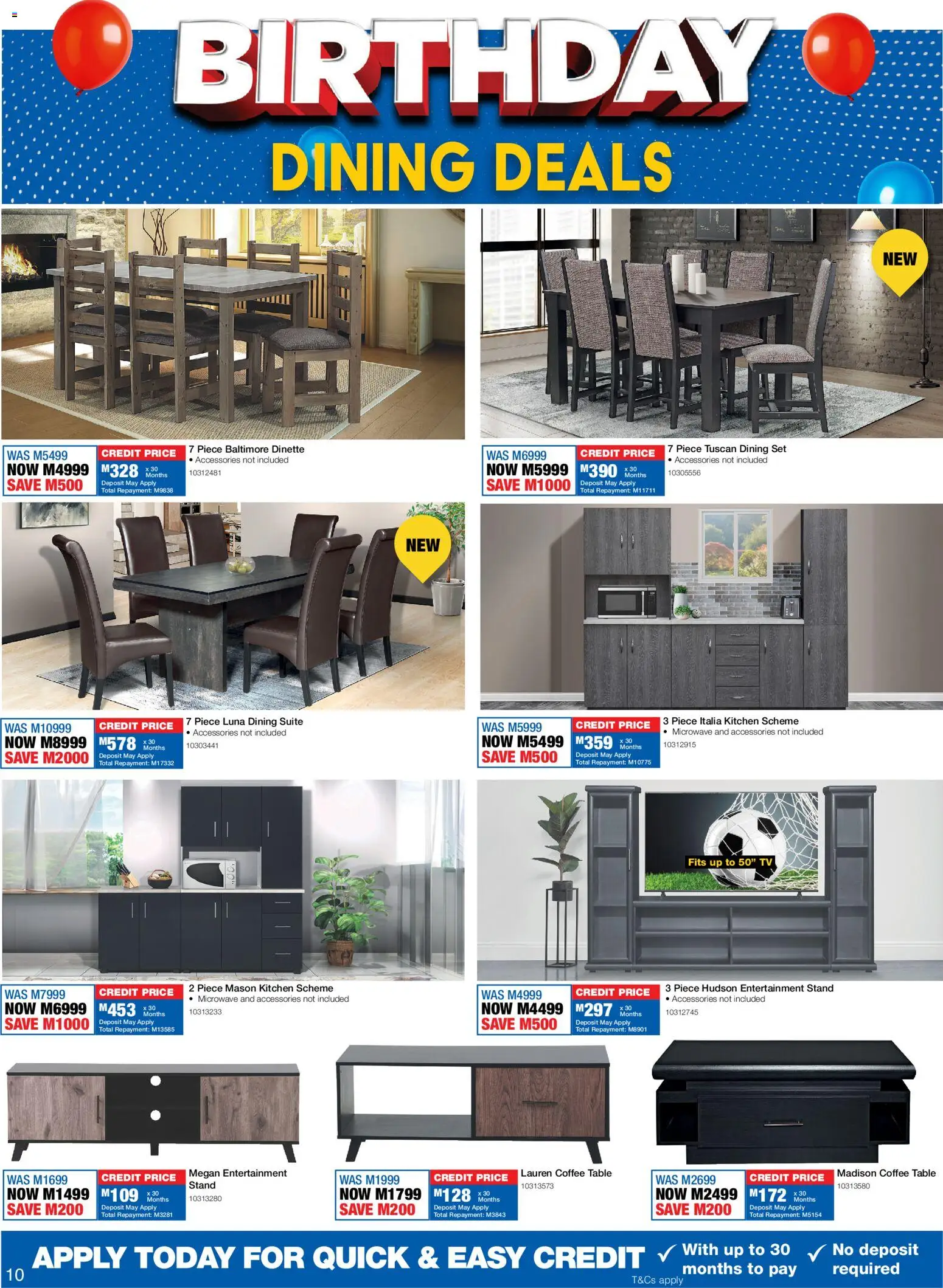 New OK Furniture catalogue – valid from 15.06.2026 | Page: 10 | Products: TV, Coffee table, Table, Coffee