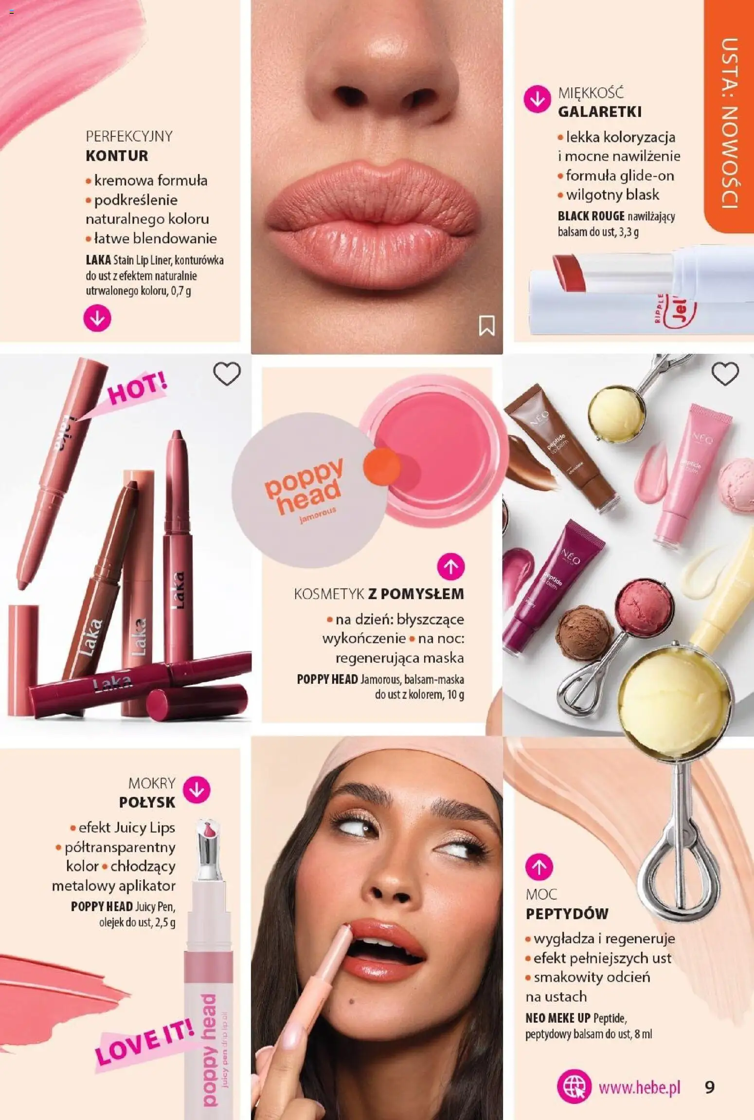 Hebe gazetka - Katalog od 22.09.2026 | Strona: 9 | Produkty: Galaretki, Maska, Konturówka
