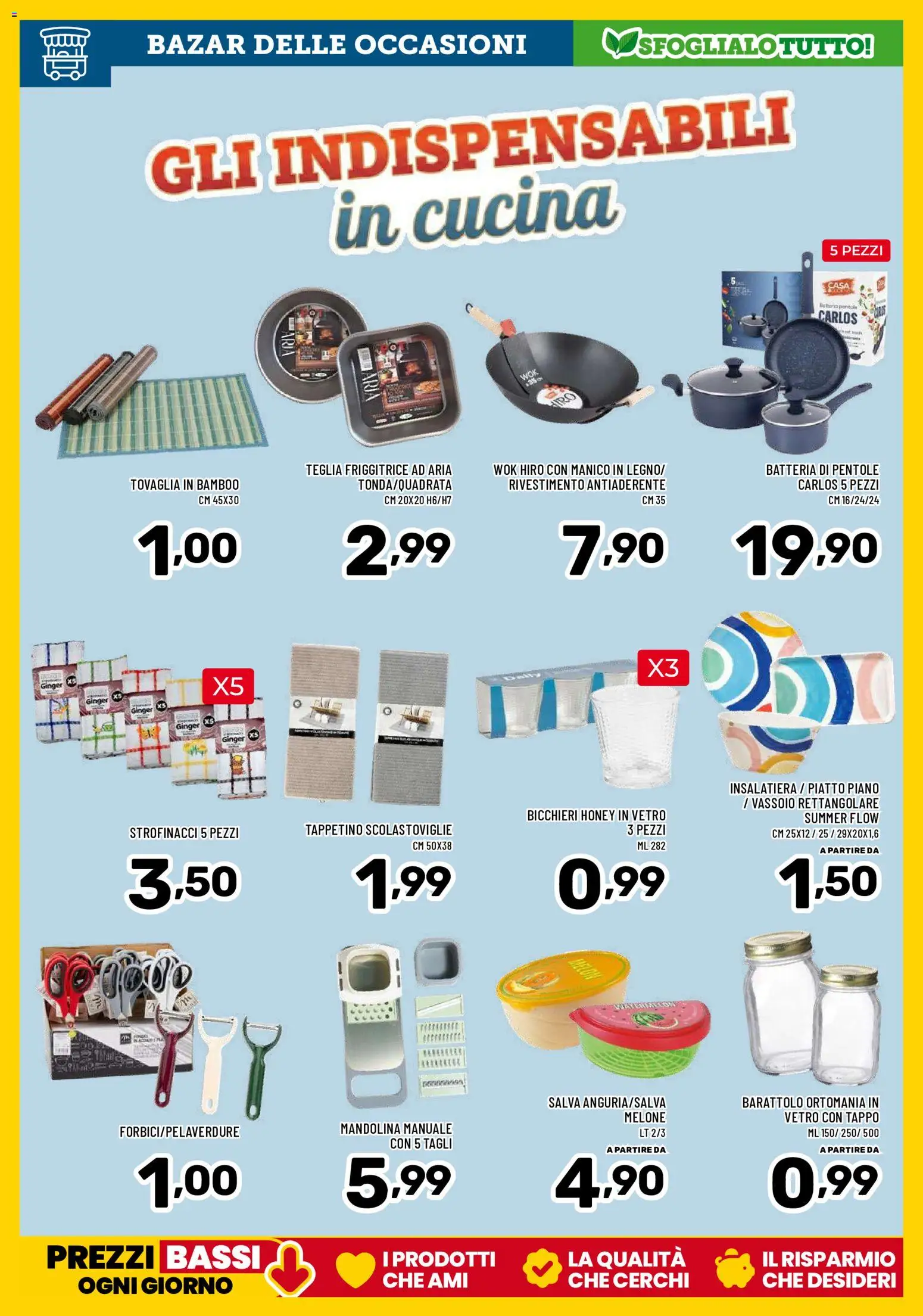 Volantino Il Centesimo del 17/07/2026 | Pagina: 14 | Prodotti: Friggitrice ad aria, Teglia, Vassoio, Strofinacci