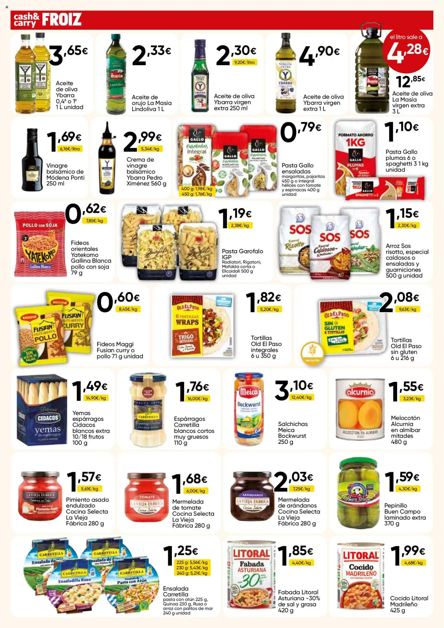 Froiz - Folleto Cash │ válido desde el 23/07/2026 | Página: 2 | Productos: Aceite, Pasta, Aceite de oliva, Ensalada