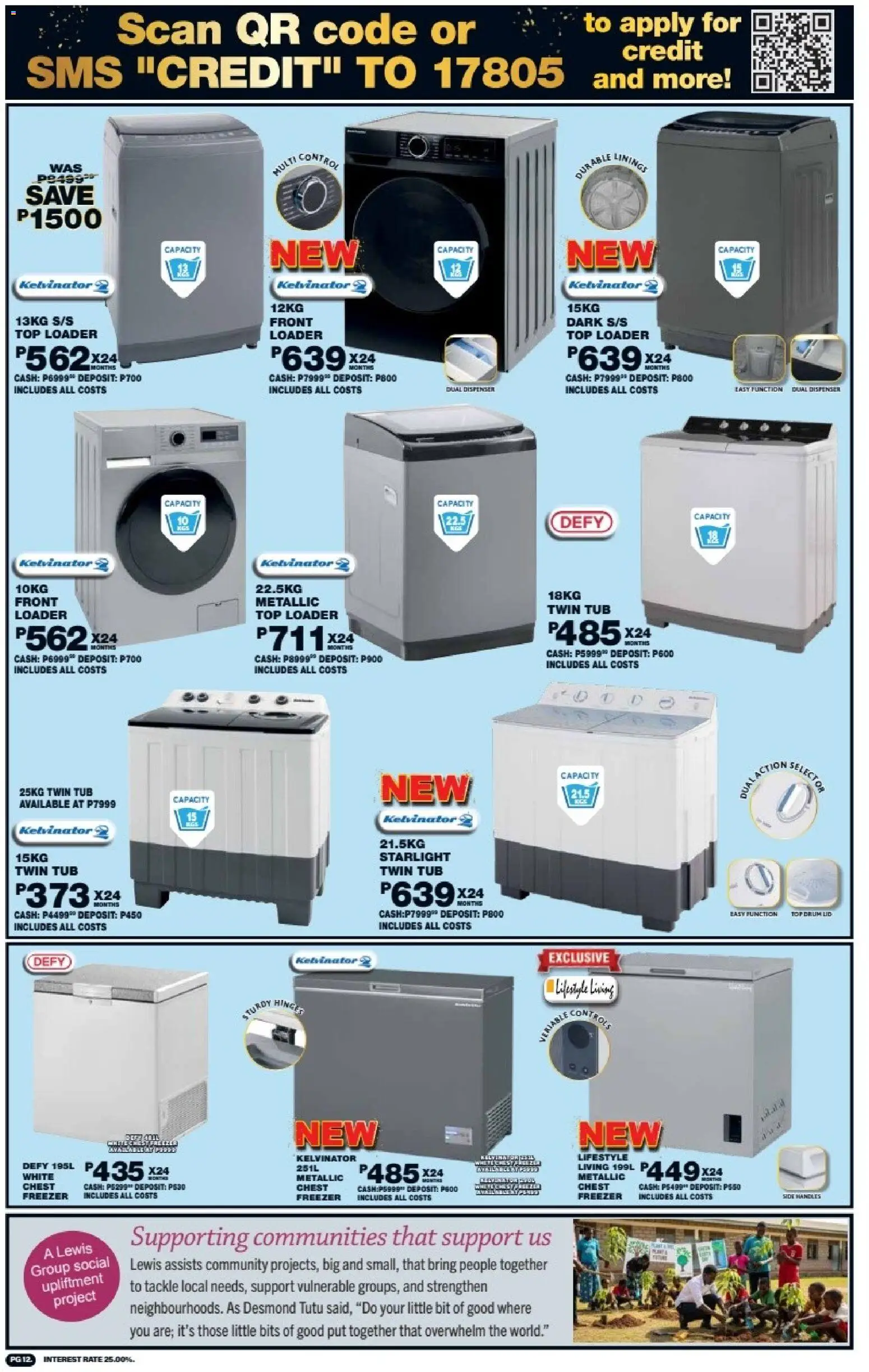 New Lewis Stores catalogue – valid from 10/08/2026 | Page: 12 | Products: Freezer, Chest freezer
