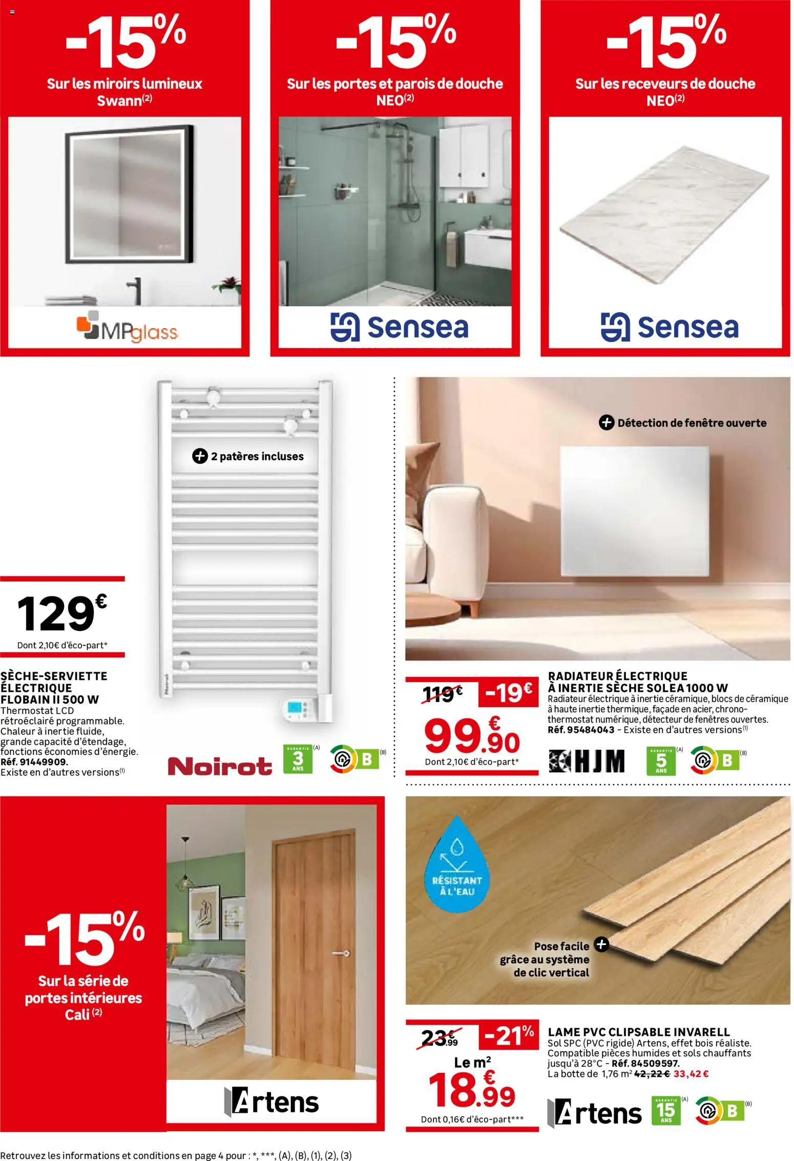 {H1} | Page: 2 | Produits: Portes, Radiateur, Douche