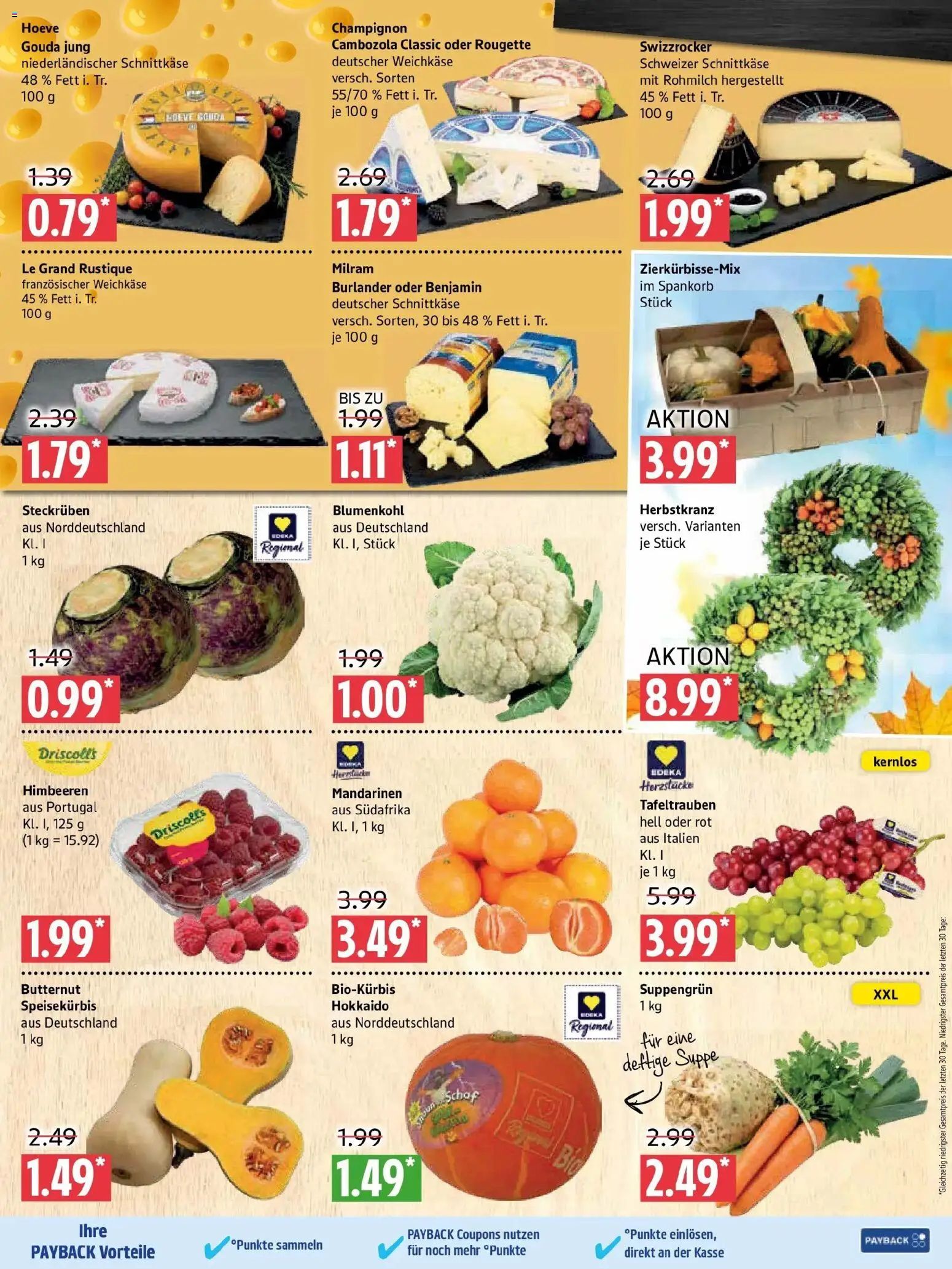 Marktkauf Prospekt Prenzlau (ab 28.09.2026) » Angebote online | Seite: 3 | Produkte: Gouda, Mandarinen, Milram, Blumenkohl