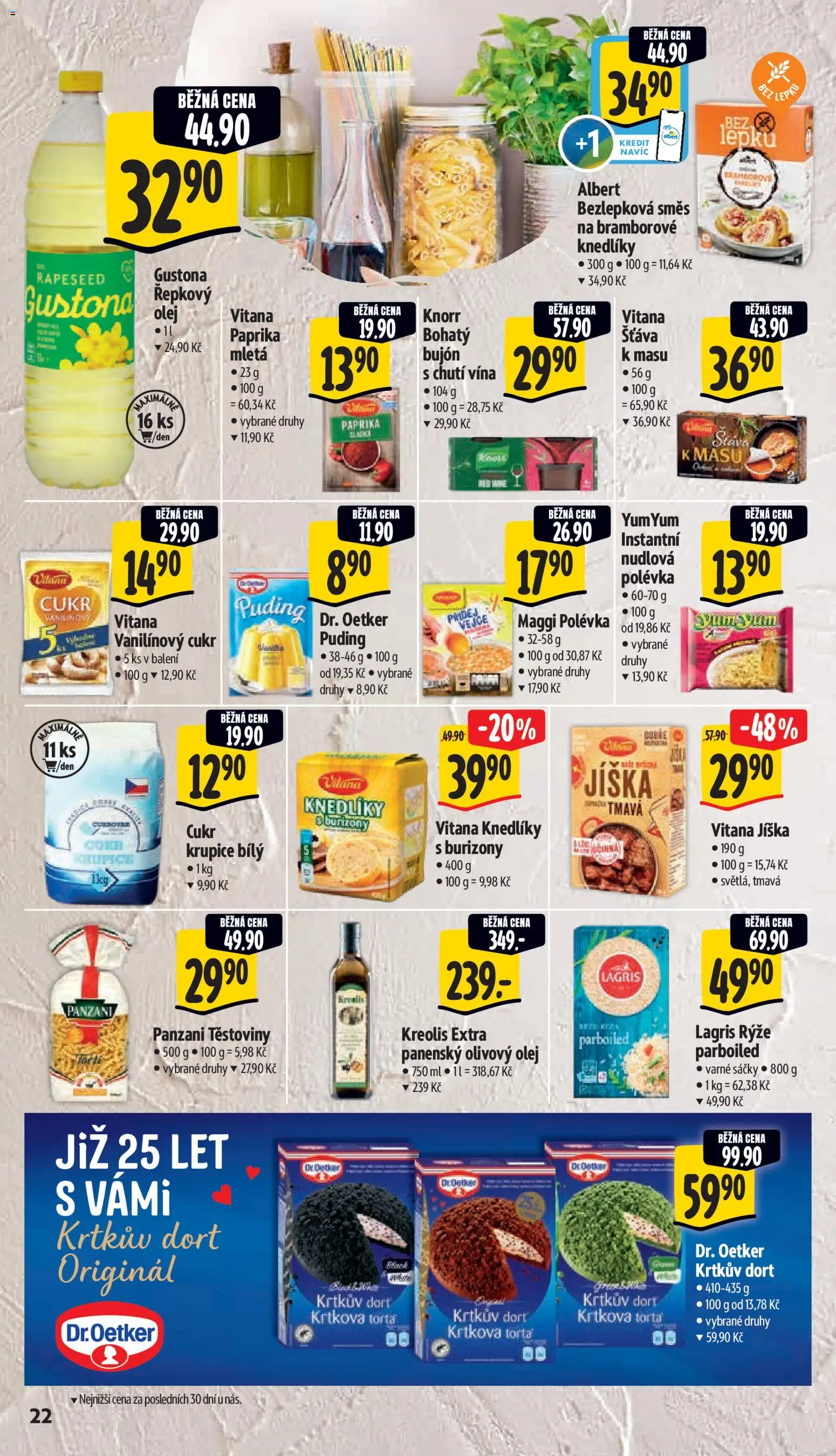 Albert leták - Hypermarket od 10.06.2026 | Strana: 32 | Produkty: Olivový olej, Krtkův dort, Řepkový olej, Dort