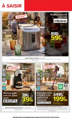 Carrefour - Prévisualisation de Carrefour Vos petits prix du quotidien valide à partir de 28/07/2026 | Page: 69 | Produits: Krups, Balai, Aspirateur balai, Panier