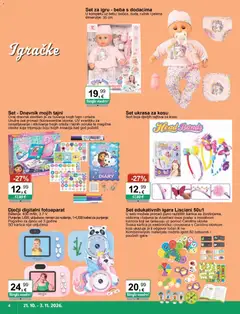 KTC Katalog igračke i tekstil - Pregled kataloga iz trgovine KTC, vrijedi od 21.10.2026 | Stranica: 4 | Proizvodi: Baterija, Ručnik, Fotoaparat, Kabel
