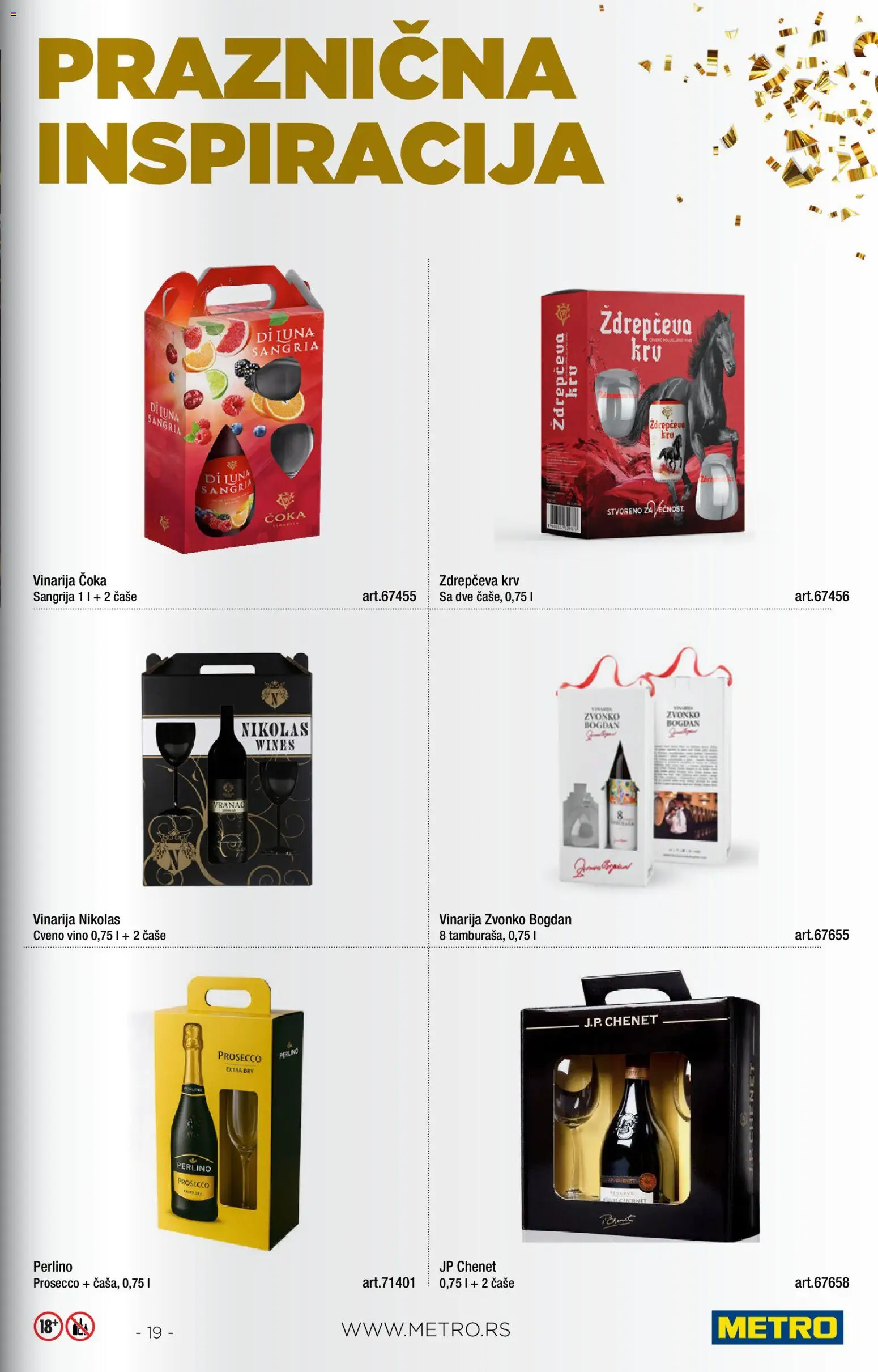 Metro katalog - važi od 01.11.2026 | Strana: 19 | Proizvode: Prosecco, Vino