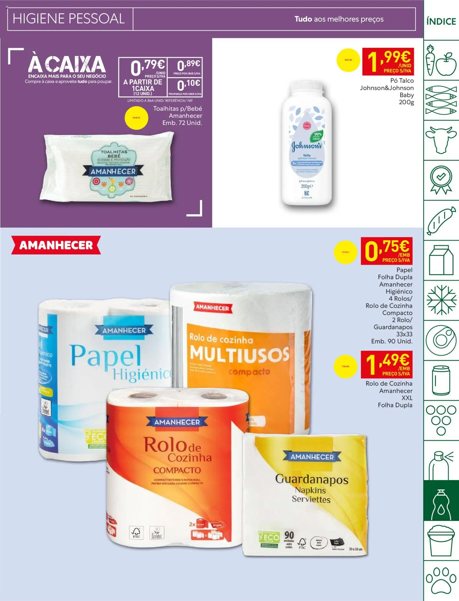 Recheio folheto │ válido de 19.05.2026 | Página: 47 | Produtos: Pó talco, Pó, Guardanapos, Polvo