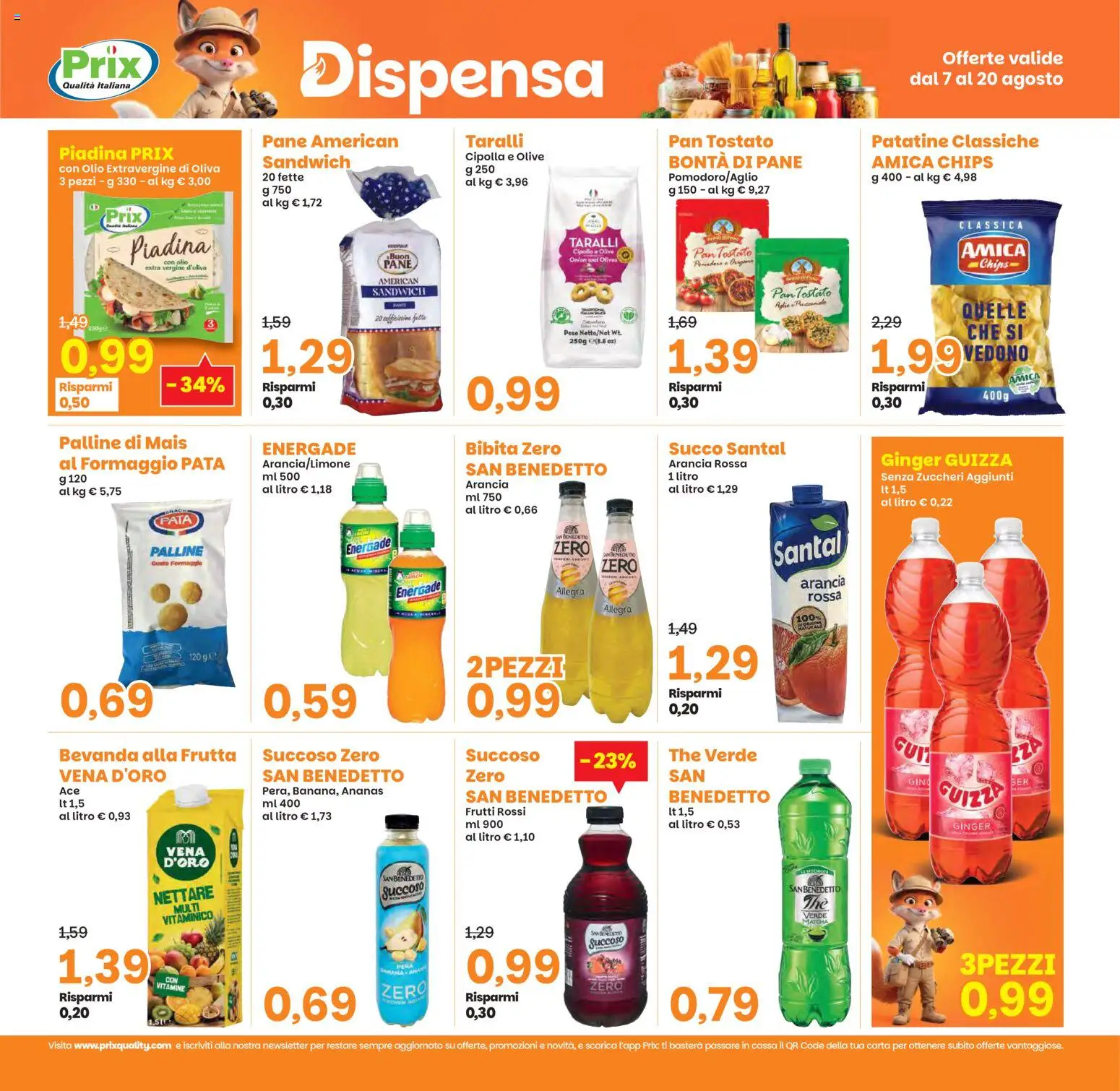 Volantino Prix del 07/08/2026 | Pagina: 15 | Prodotti: Olio, Olive, Ananas, Taralli