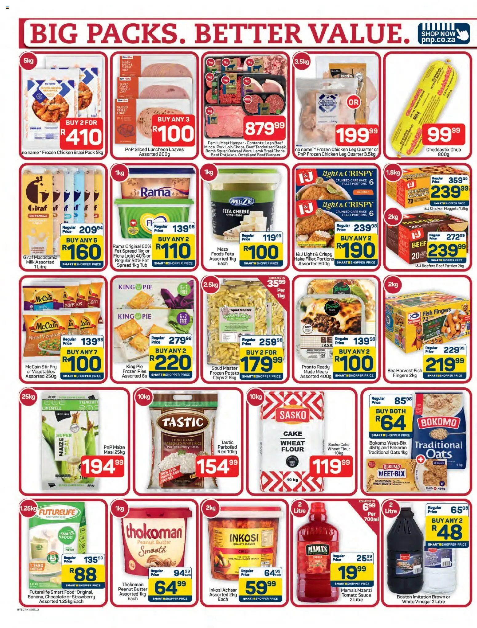 New Pick n Pay catalogue – valid from 18.05.2026 | Page: 2 | Products: Corn, Tomato sauce, Chilli, Bacon